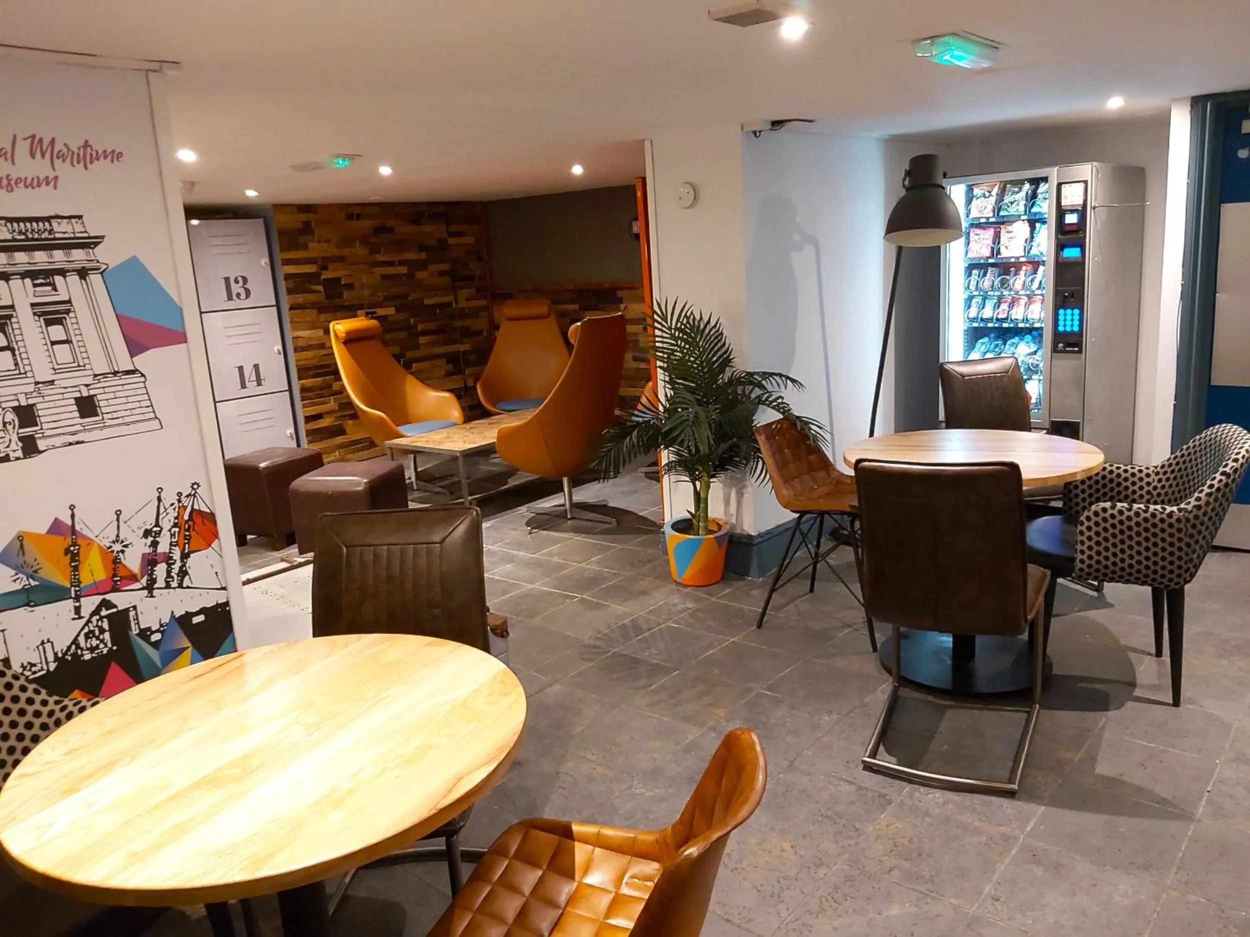 Communal lounge/ TV room in St Christopher's Inn Greenwich