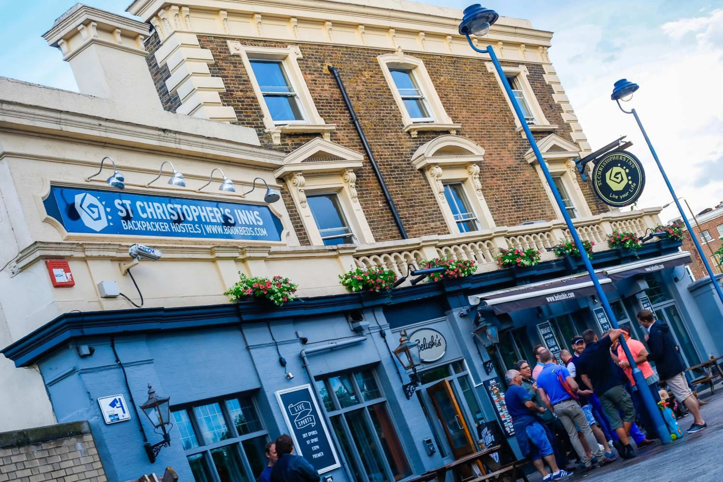Facade/entrance in St Christopher's Inn Greenwich