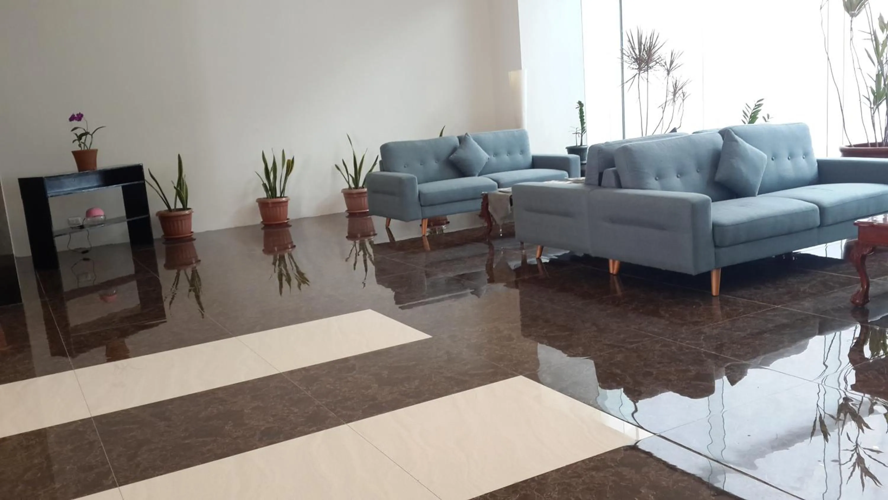 Seating area in YBC Grand Hotel