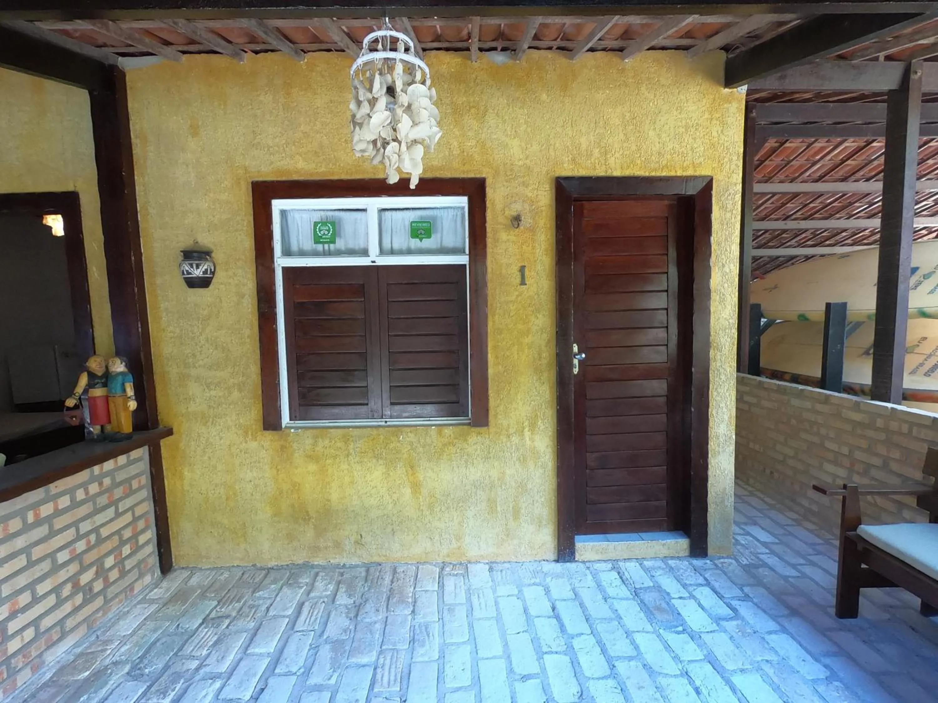 Patio in Pousada Casa Do Angelo