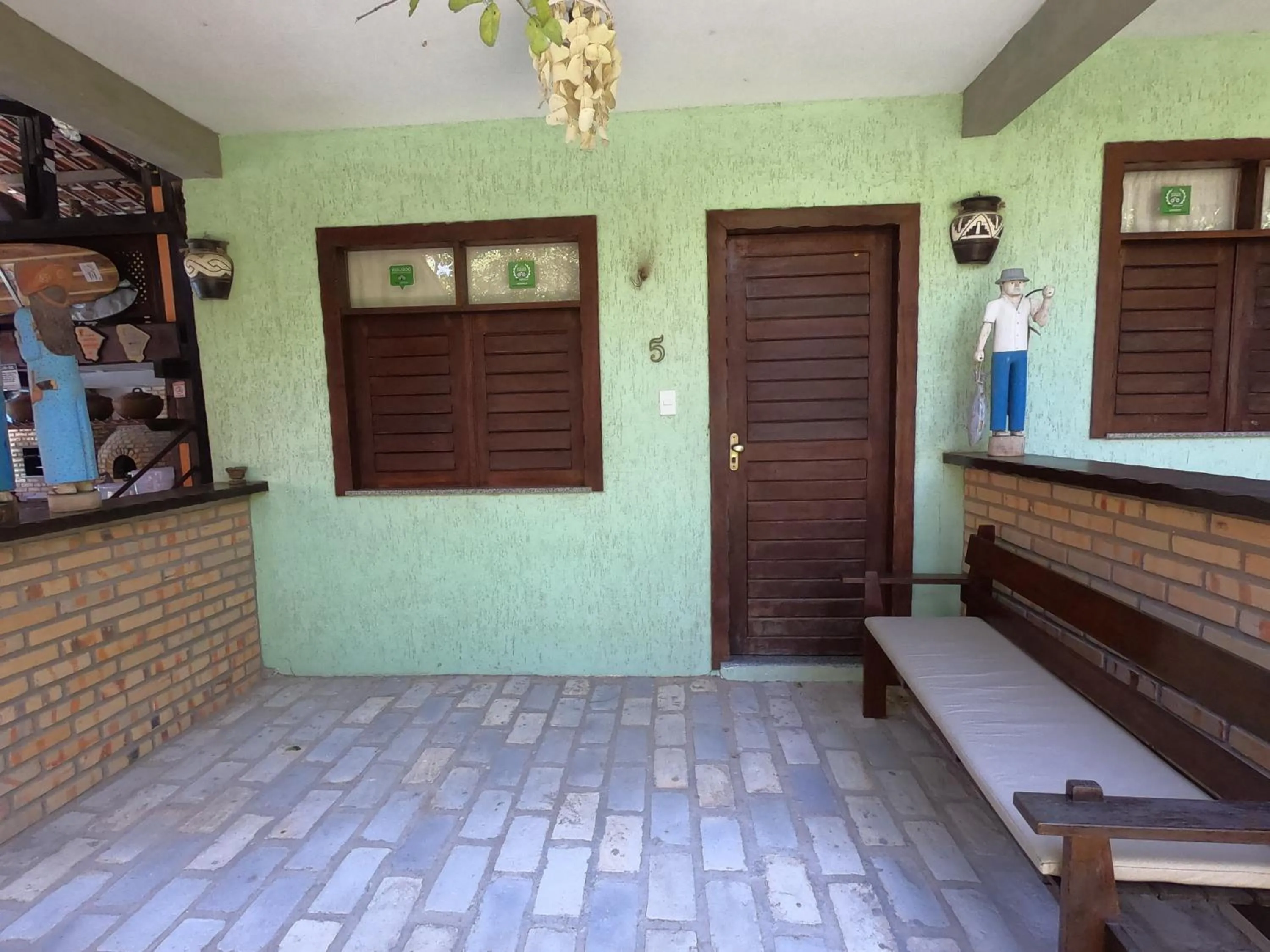 Bed in Pousada Casa Do Angelo