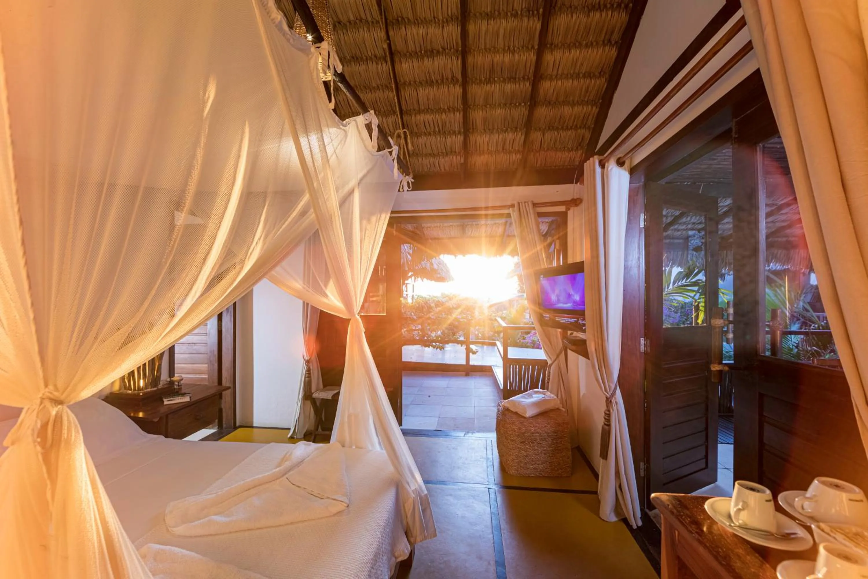 Bedroom, Bed in Casa na Praia