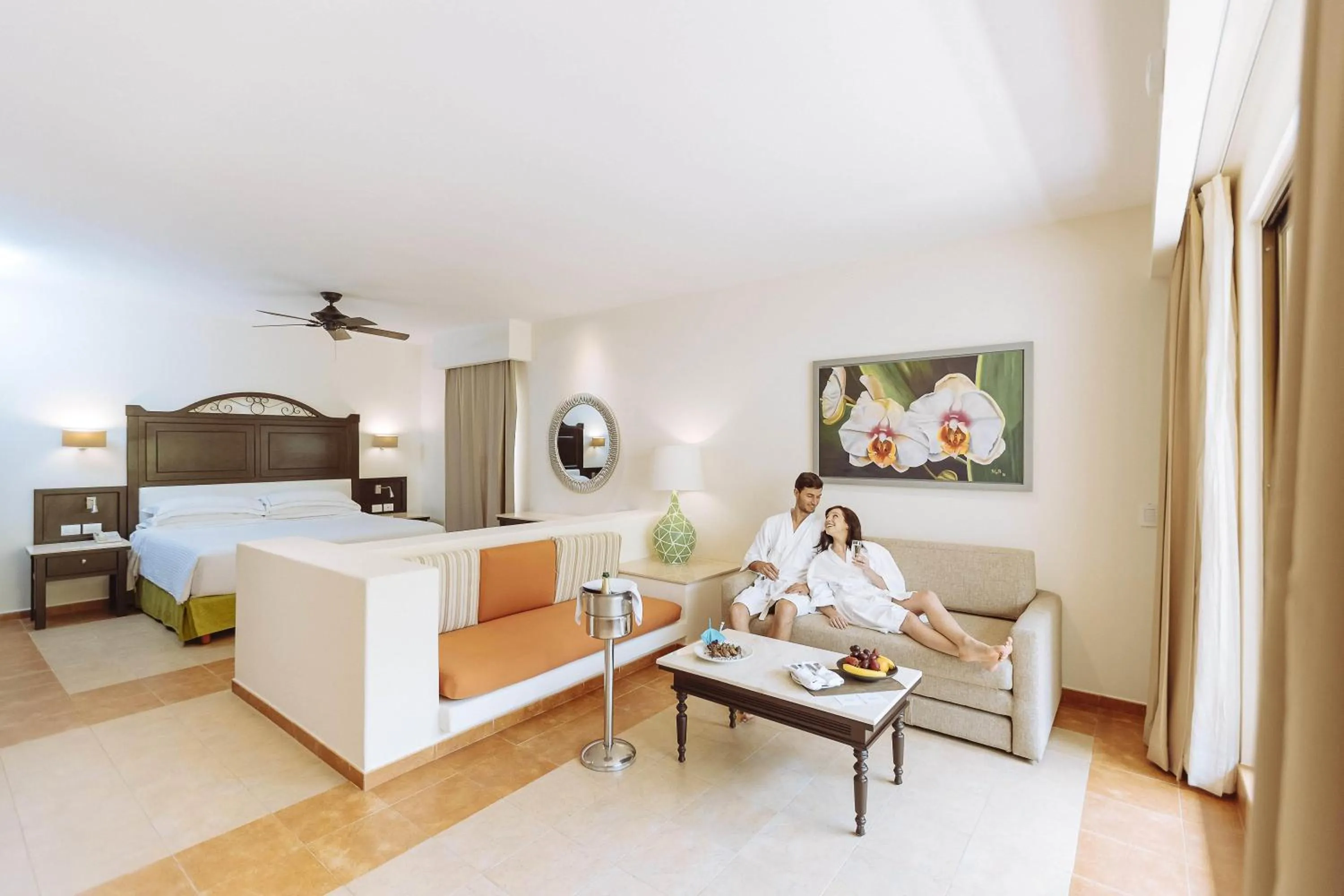 Photo of the whole room, Bed in Occidental at Xcaret Destination - All Inclusive