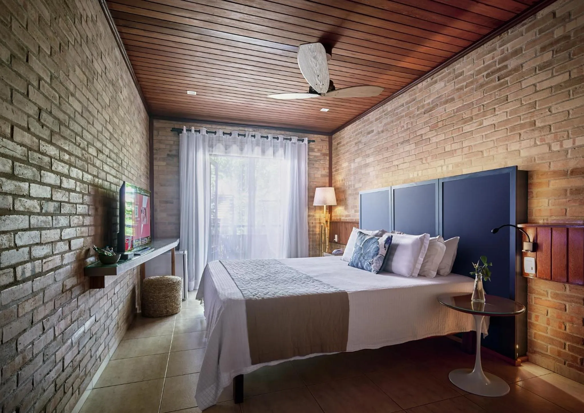 Bed in Pousada Jeribá