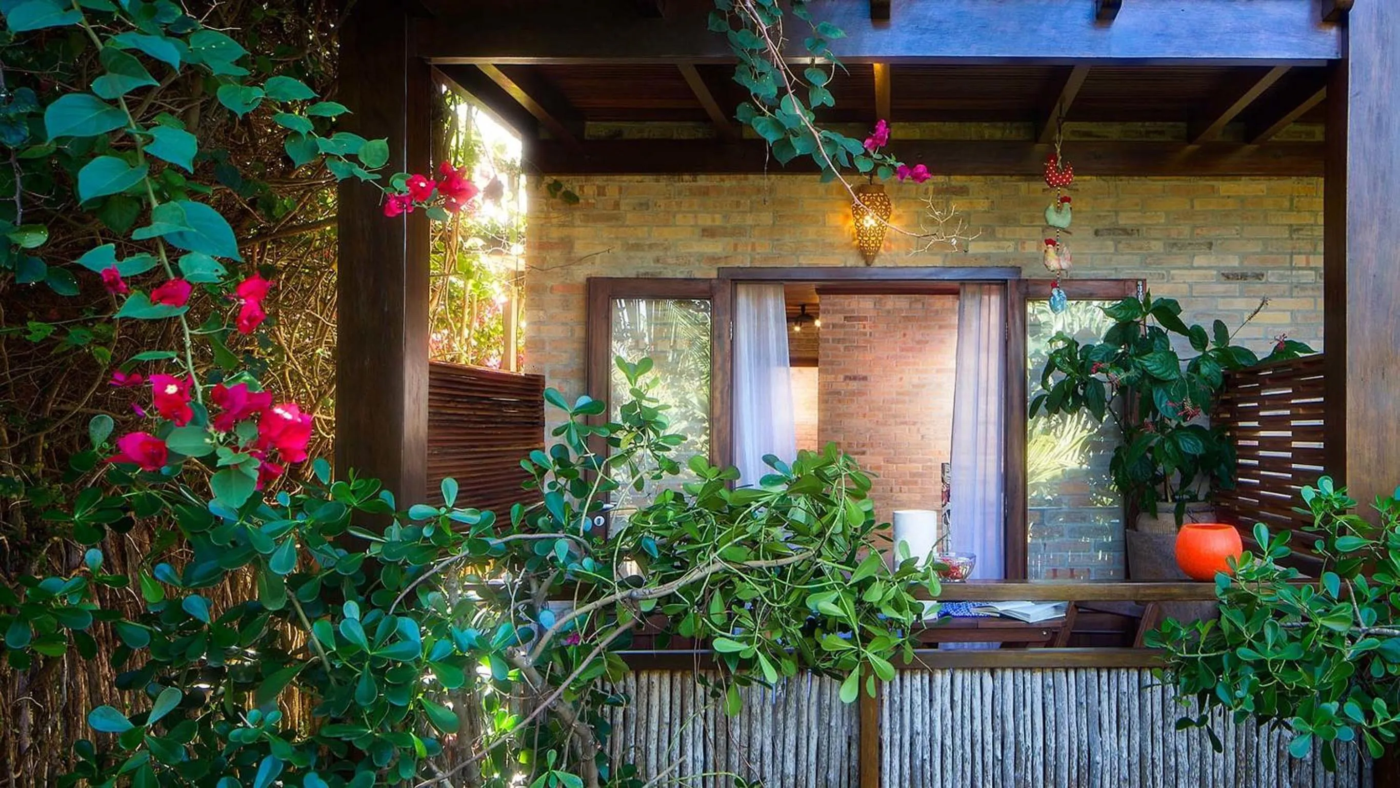 Garden view in Pousada Jeribá