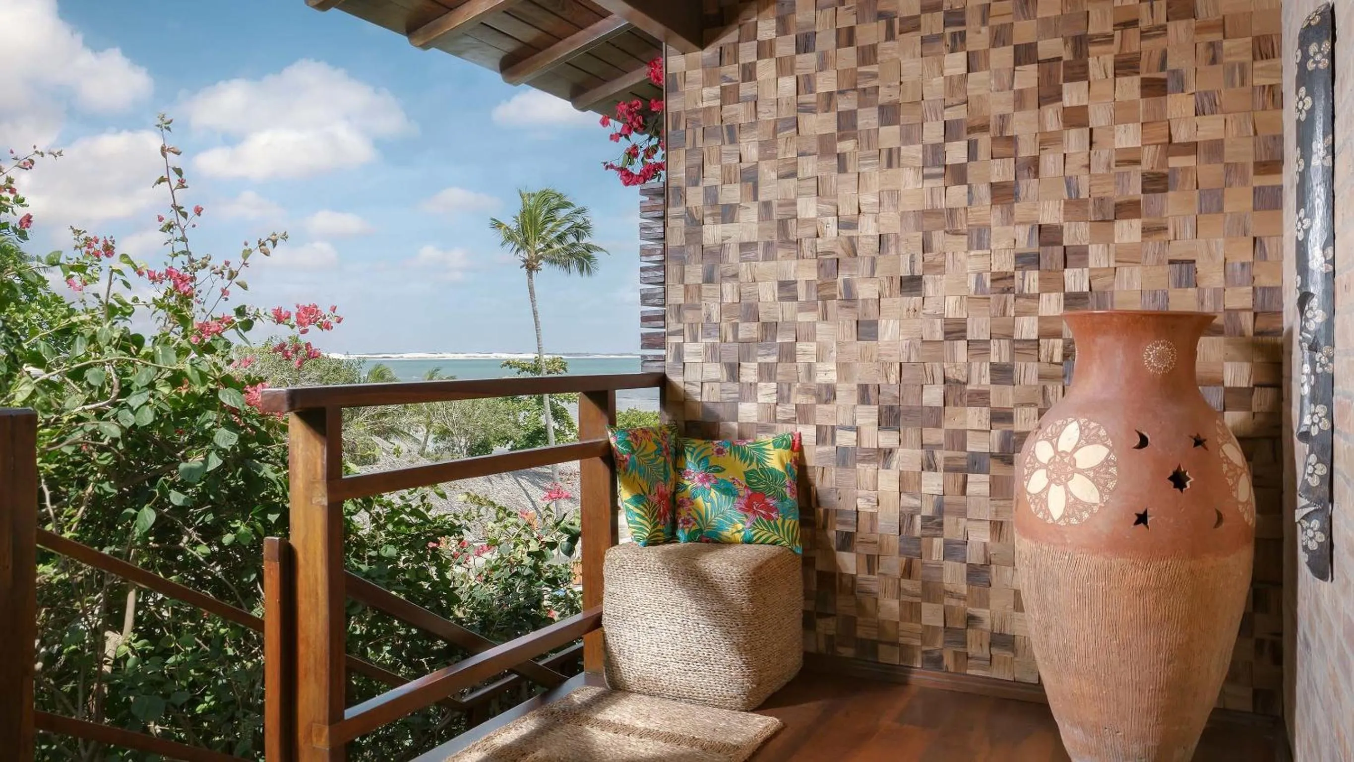 Balcony/Terrace in Pousada Jeribá