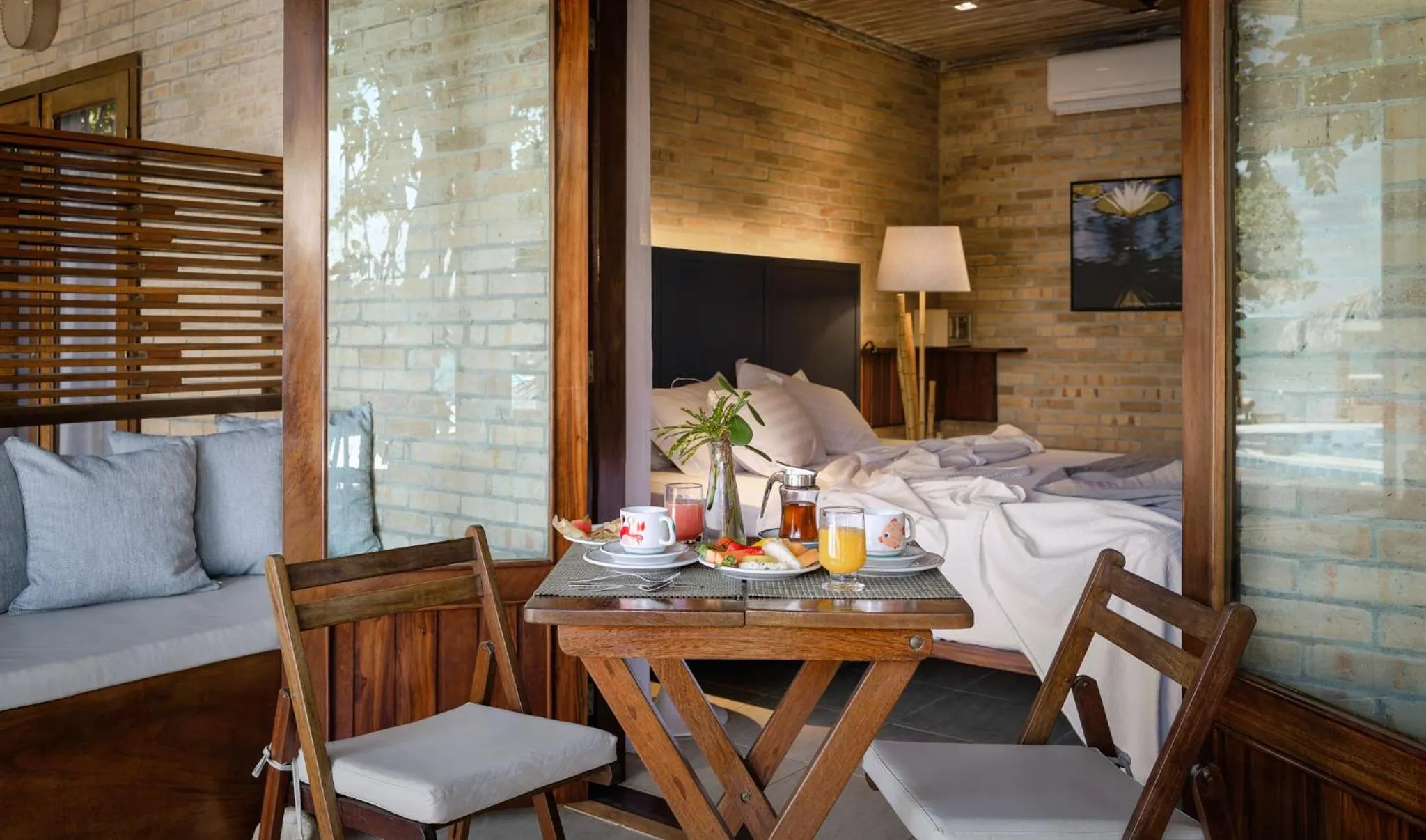 Bed in Pousada Jeribá