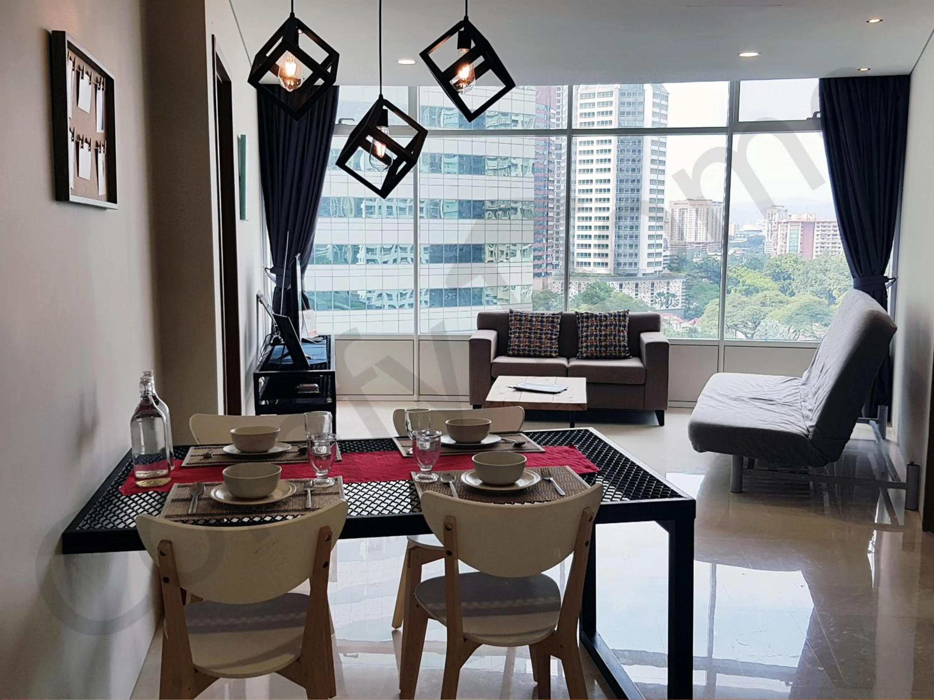 Living room in 5 STAR & LUXURY Apartment near KLCC/ KL City Centre
