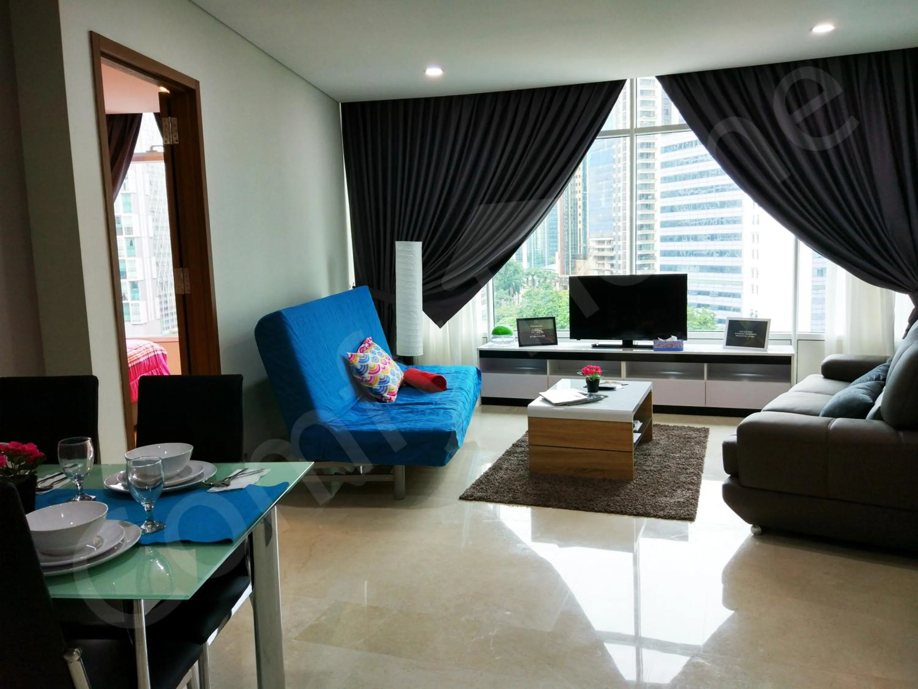 Living room in 5 STAR & LUXURY Apartment near KLCC/ KL City Centre