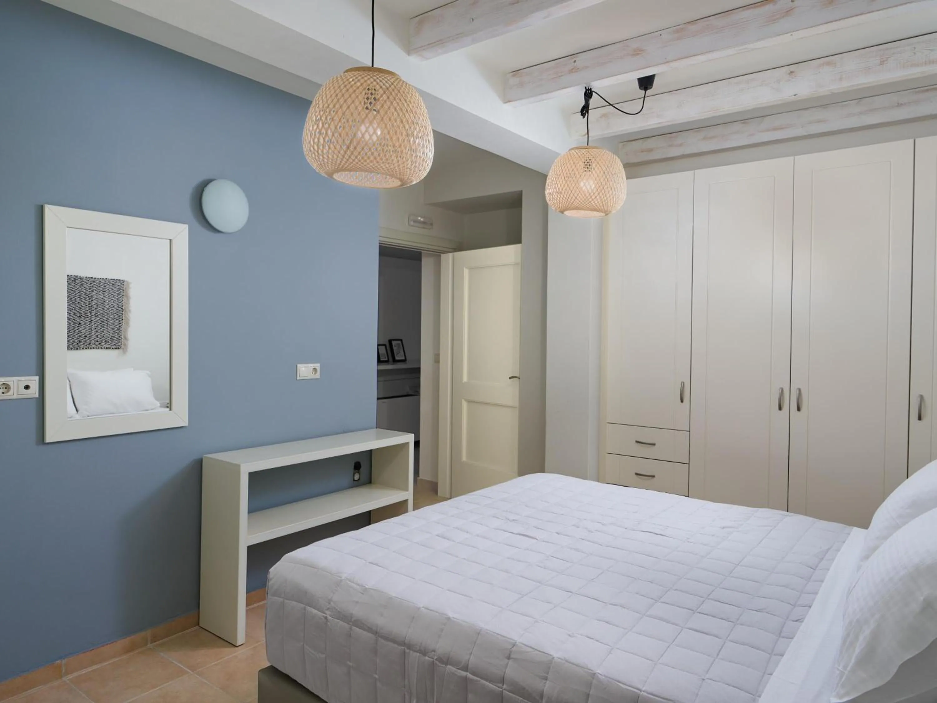 Photo of the whole room, Bed in Eliathos Hillside Retreat