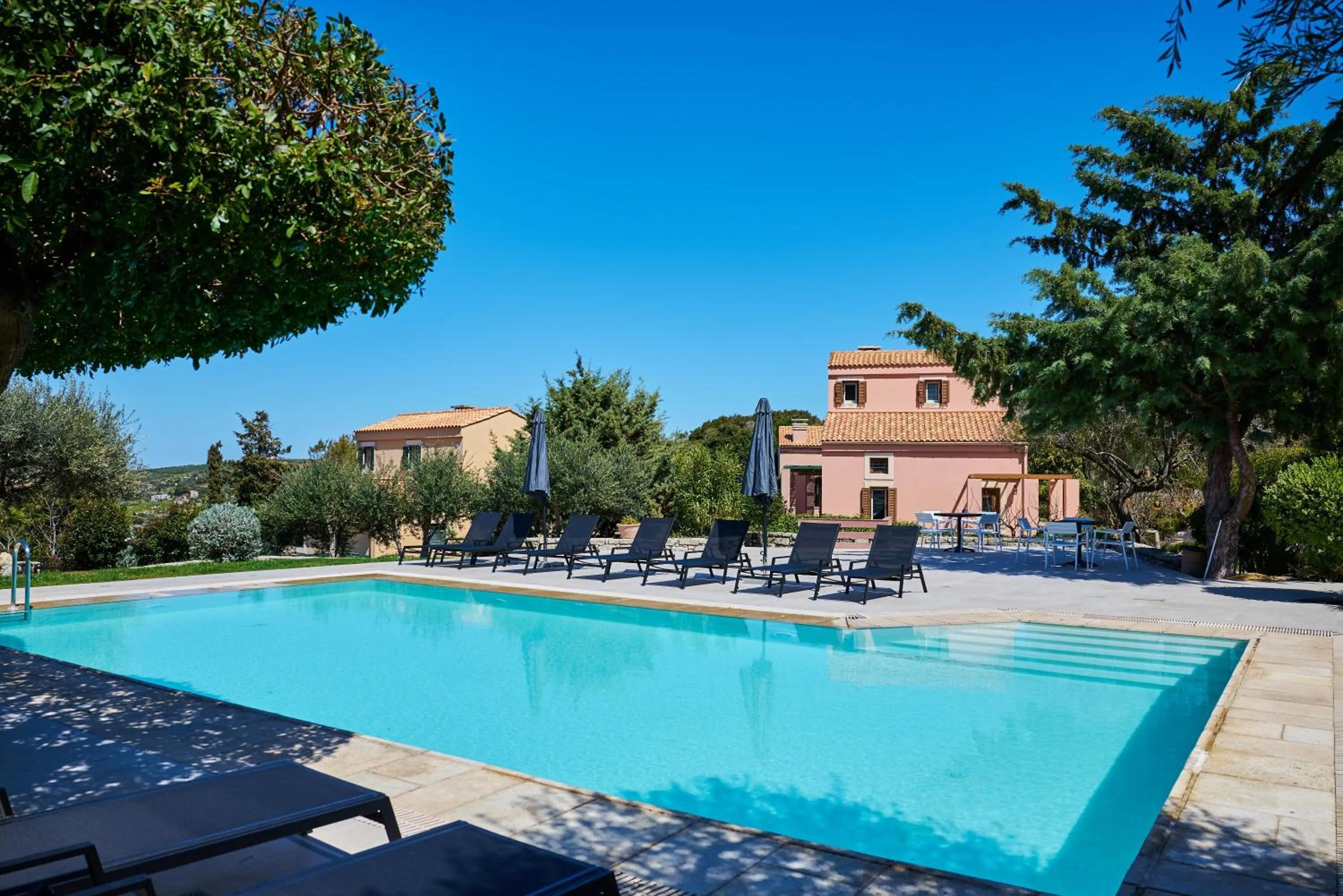 Swimming pool in Eliathos Hillside Retreat