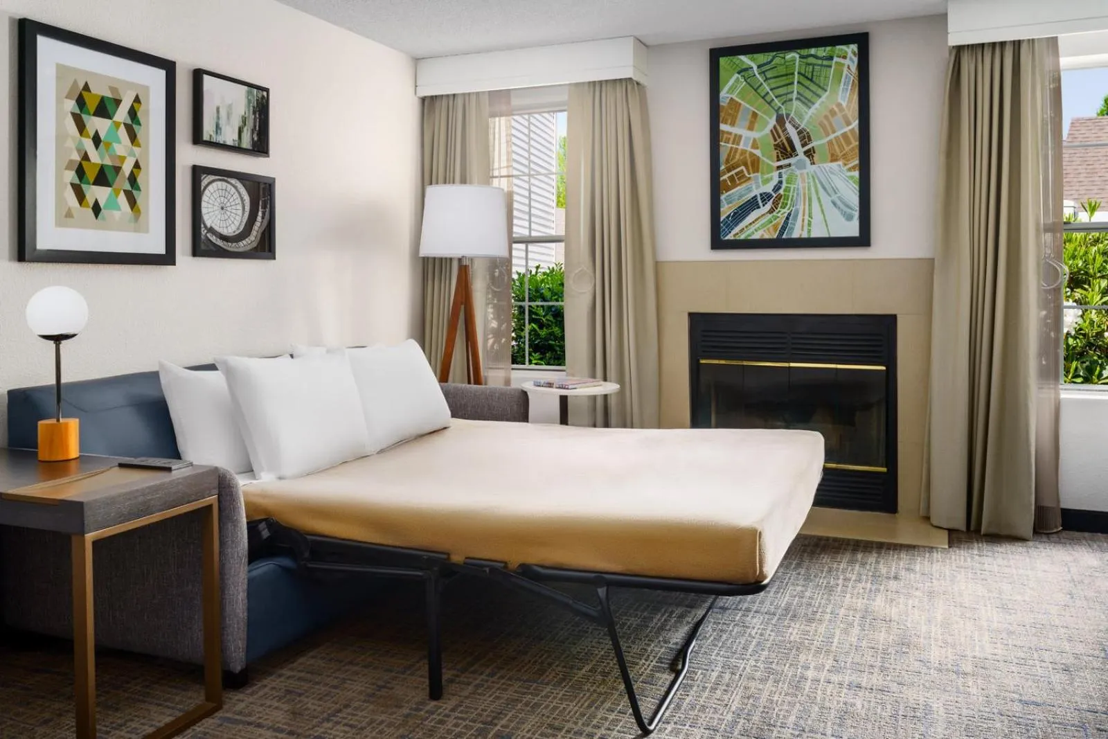 Living room, Bed in Residence Inn Seattle Northeast/Bothell