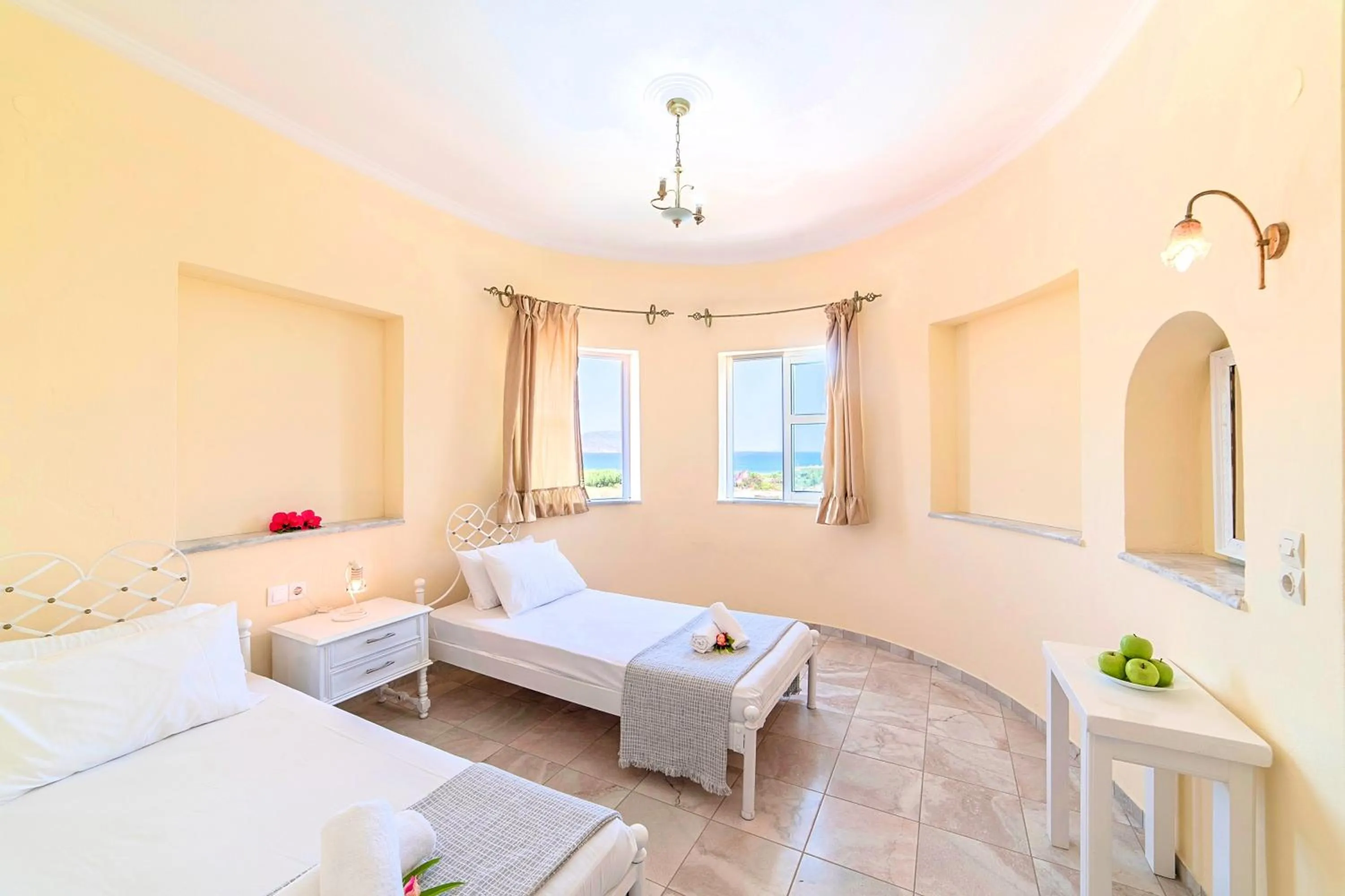 Bed in Palladion Hotel