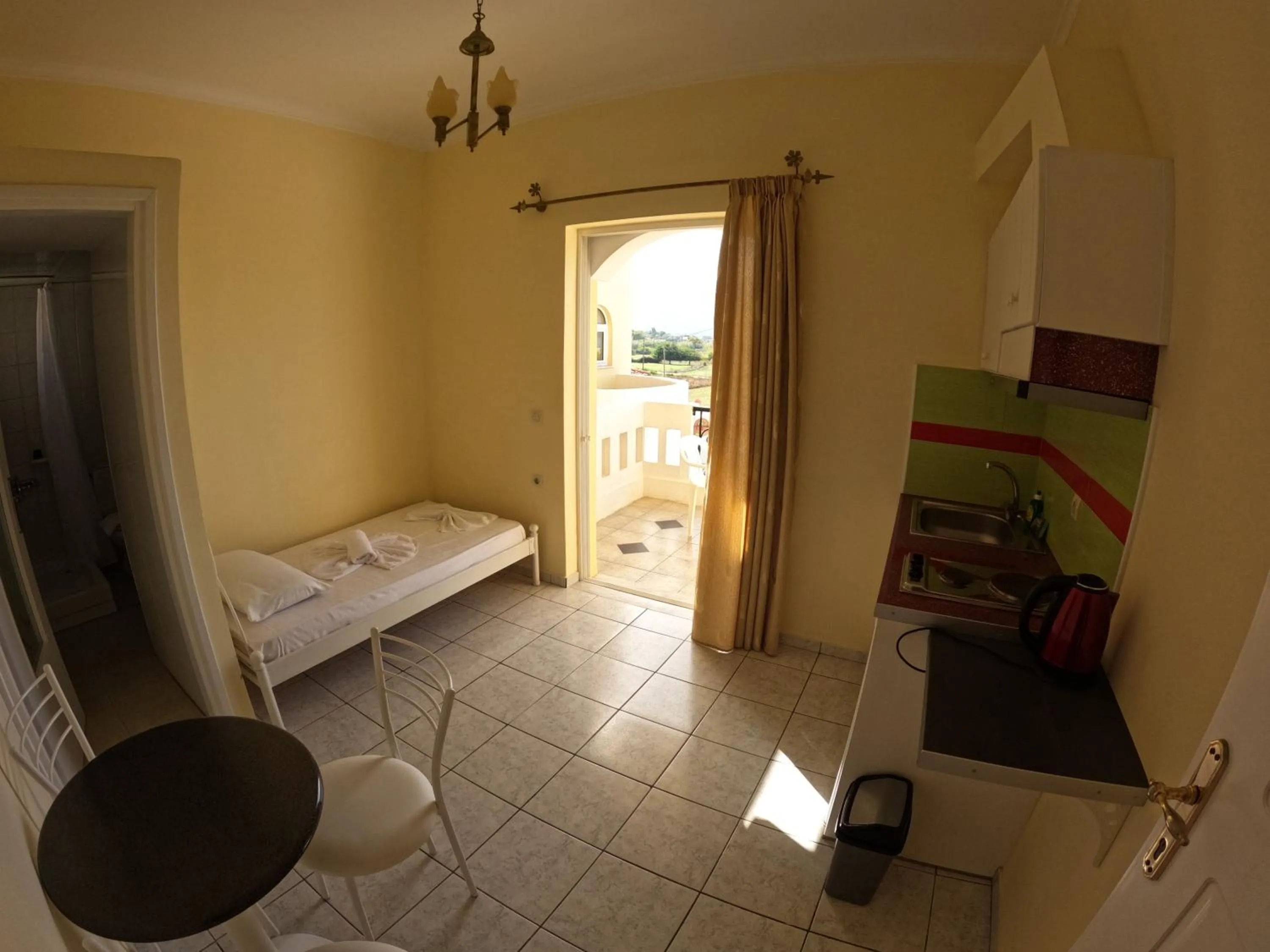 Bed in Palladion Hotel