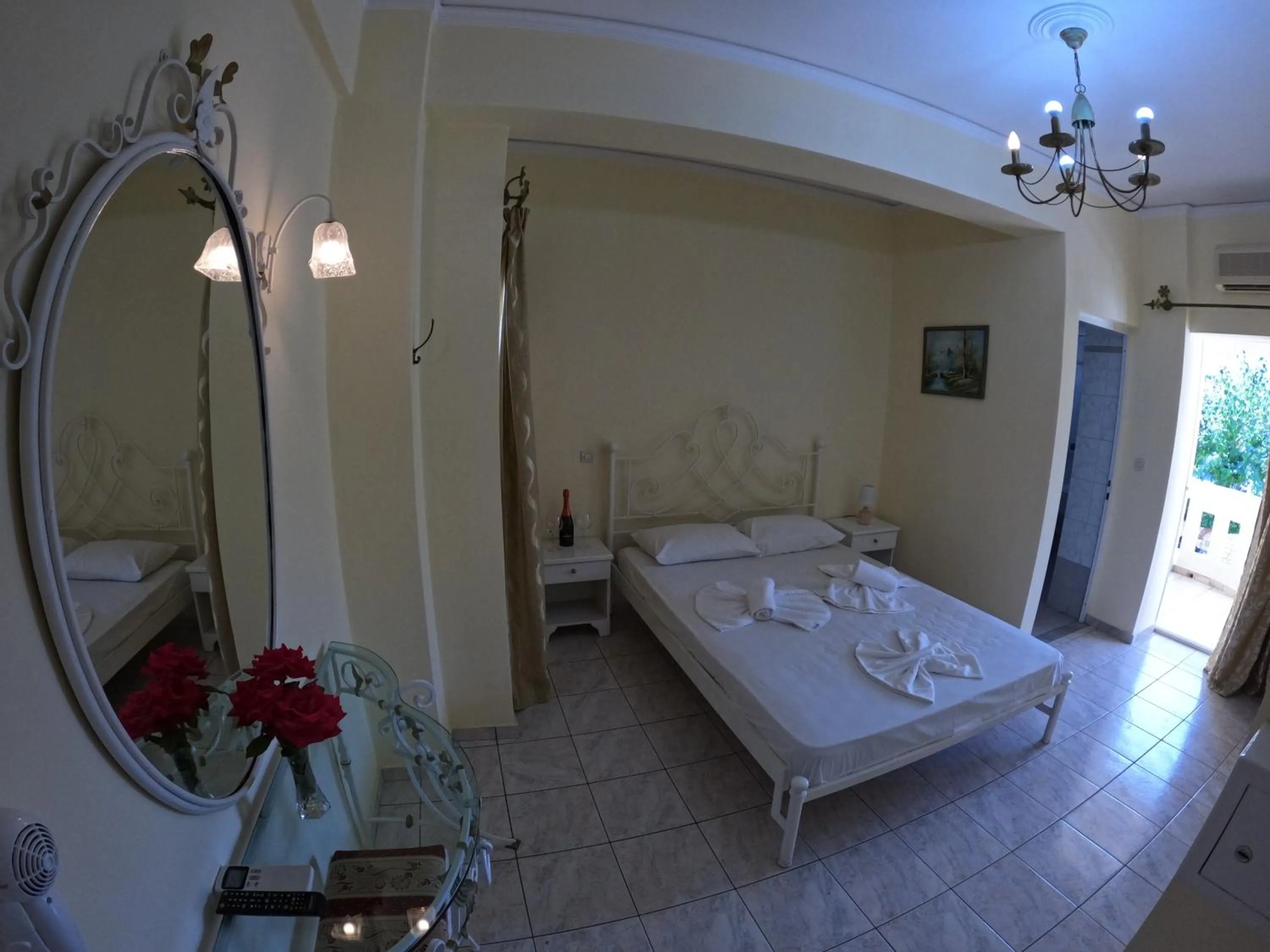 Bed in Palladion Hotel