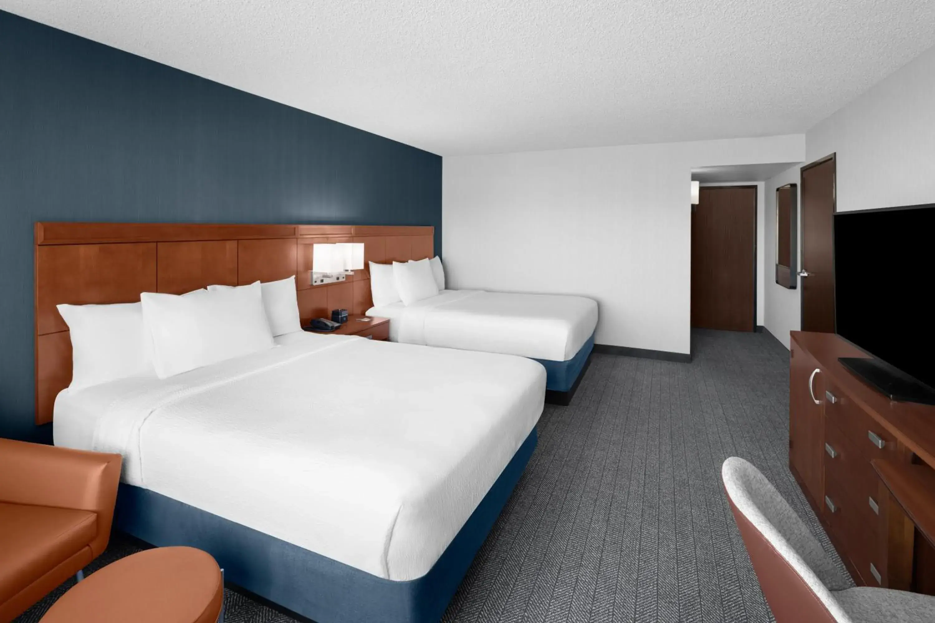 Queen Room with Two Queen Beds - Hearing Accessible in Courtyard by Marriott Salt Lake City Sandy Queen Room with Two Queen Beds - Hearing Accessible in Courtyard by Marriott Salt Lake City Sandy