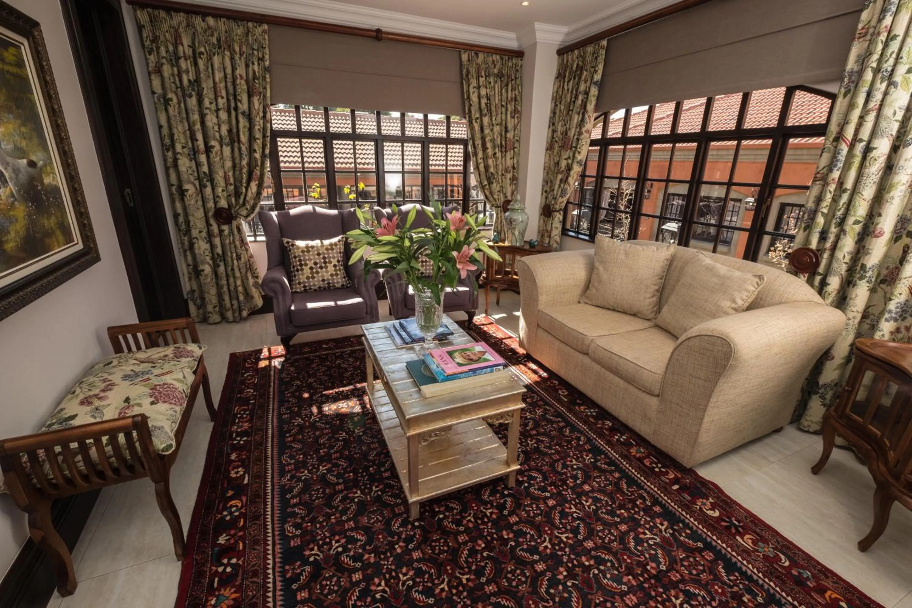 Seating area in Ivory Manor Boutique Hotel