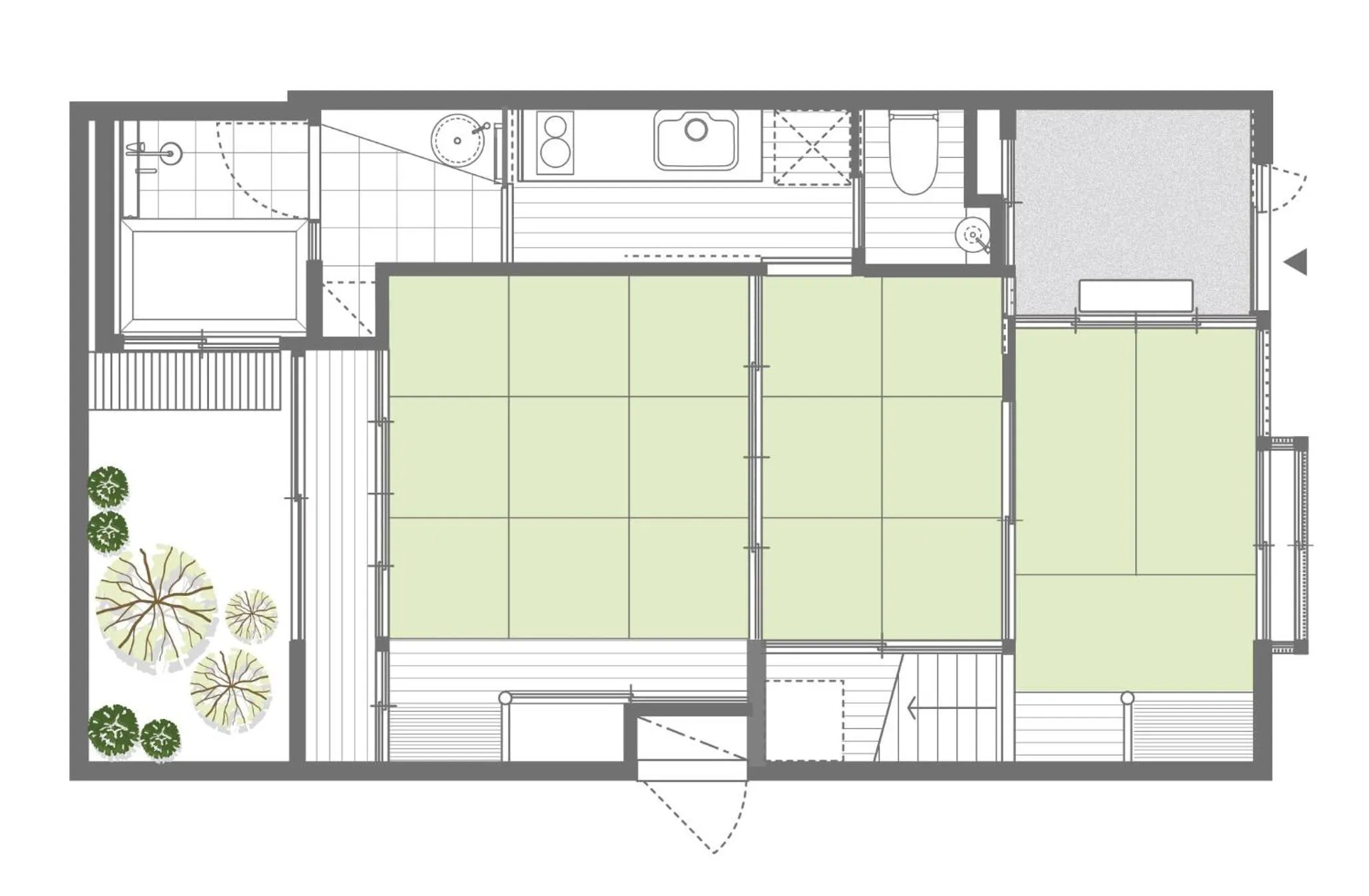 Floor plan in Reikaku Kiyomizu Gojo