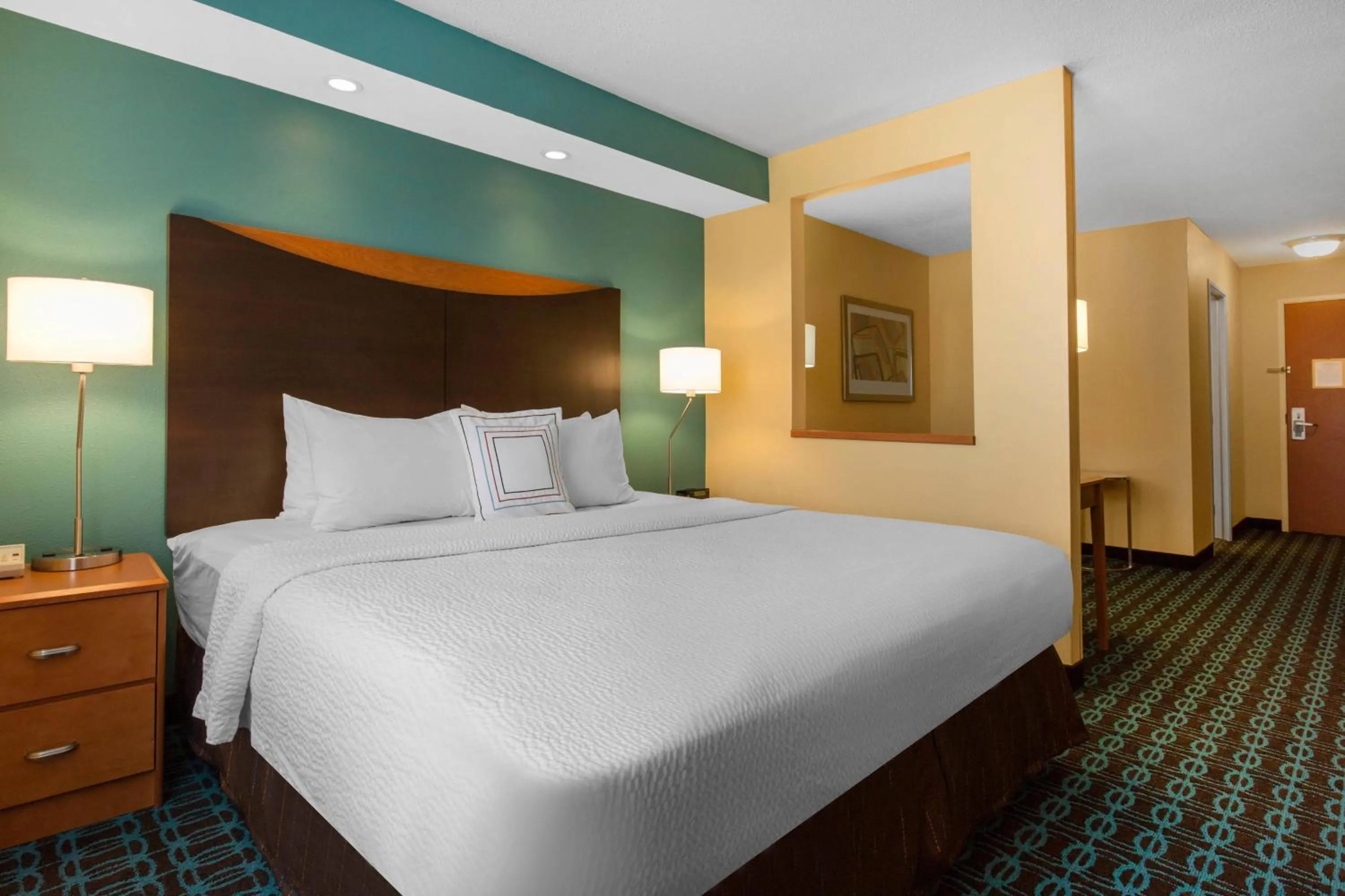 Photo of the whole room, Bed in AmericInn by Wyndham St Cloud MN Shopping Area