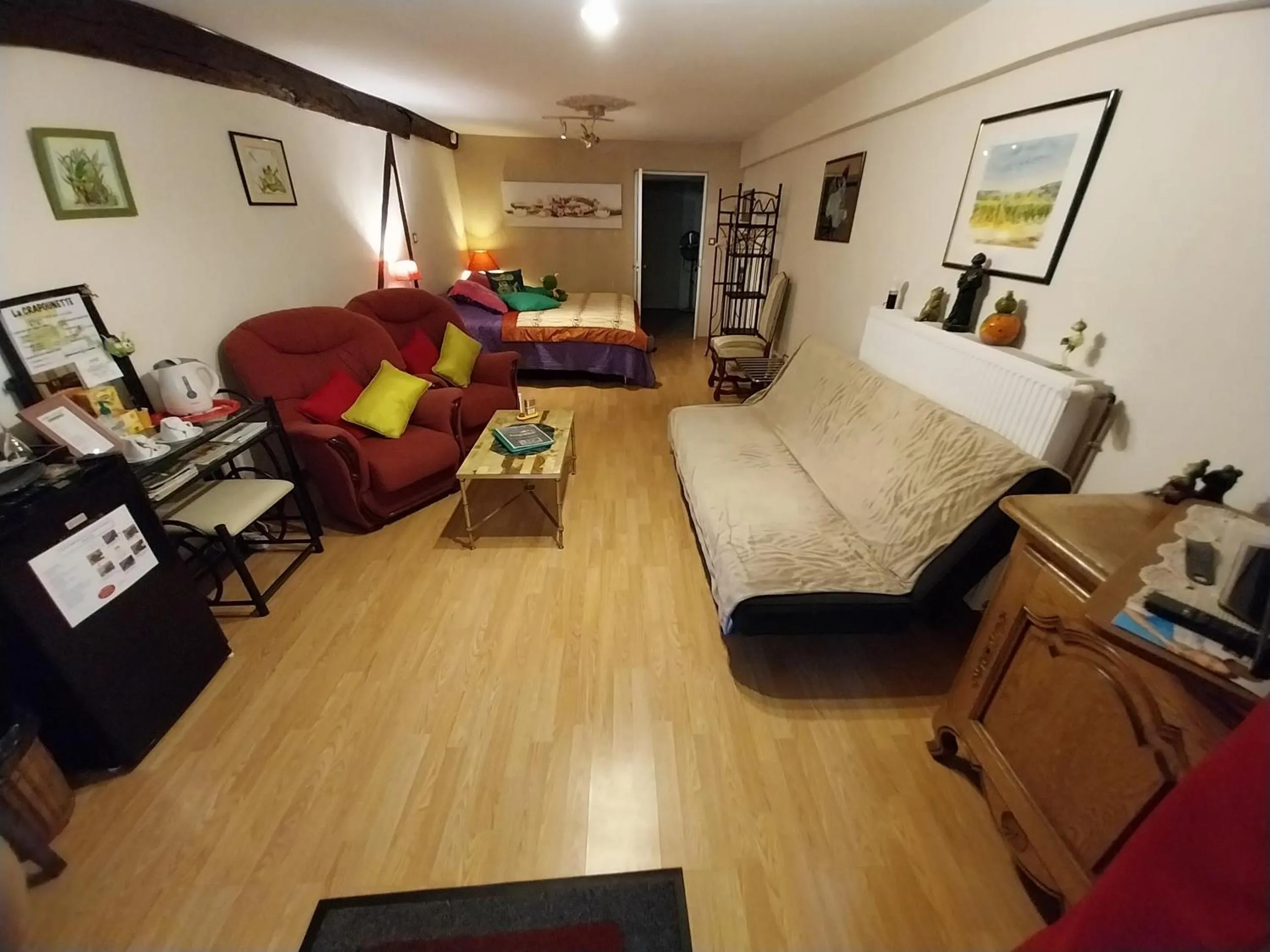 Bed in La CRAPOUNETTE