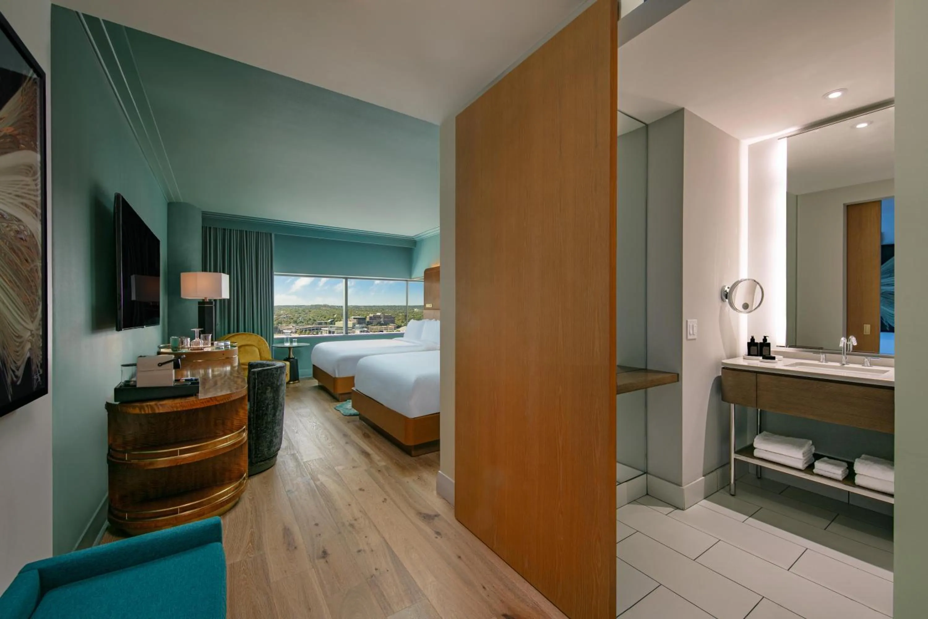 Bathroom, Bed in W Austin