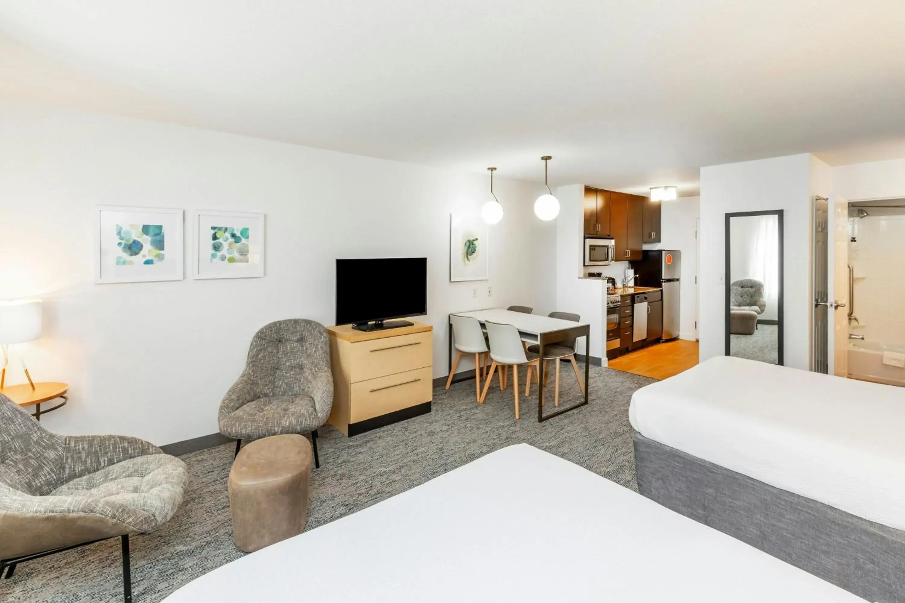 Queen Studio with Two Queen Beds in TownePlace Suites by Marriott Tulsa Broken Arrow Queen Studio with Two Queen Beds in TownePlace Suites by Marriott Tulsa Broken Arrow