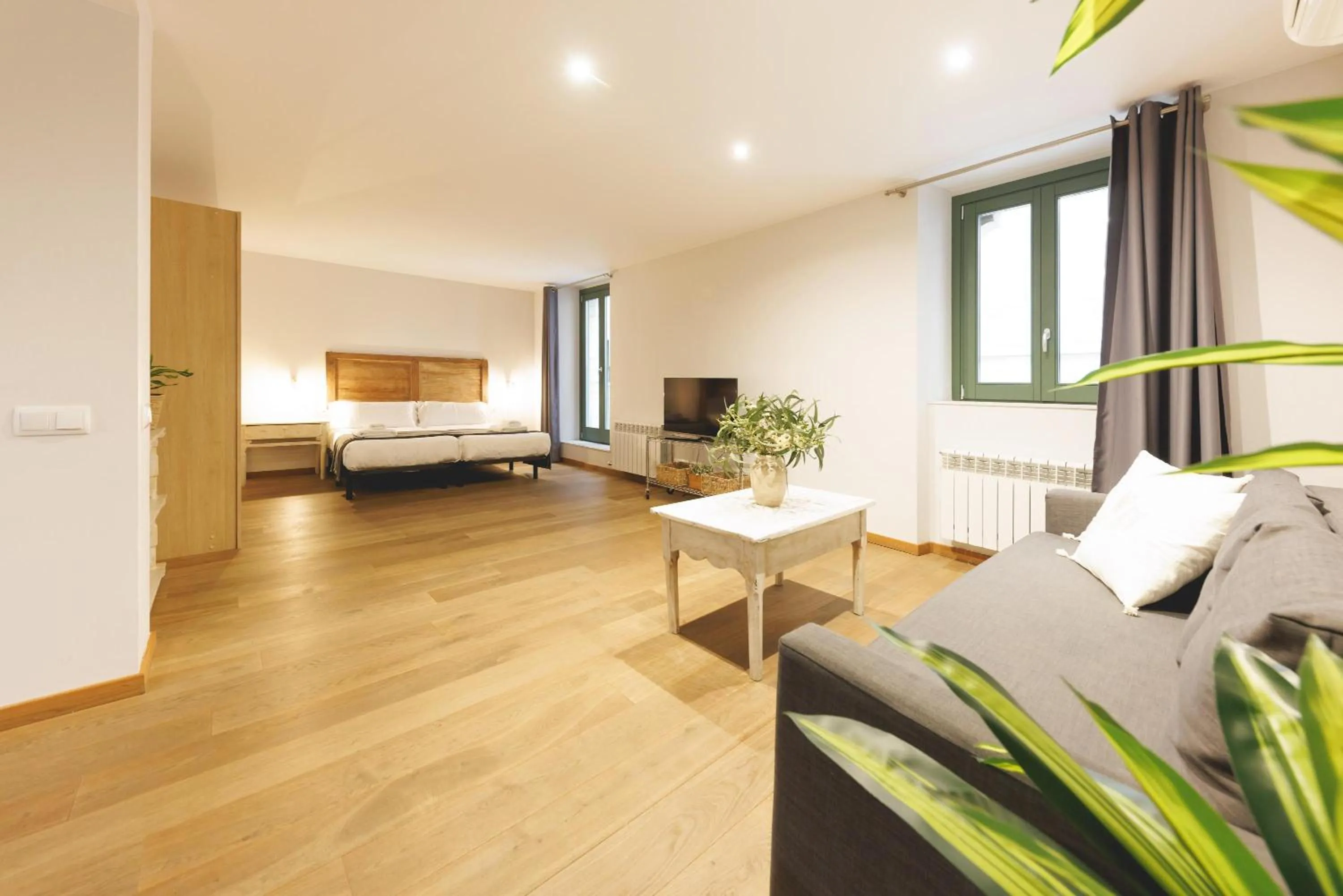 Living room, Bed in Bravissimo Força 17, Barri Vell apartments