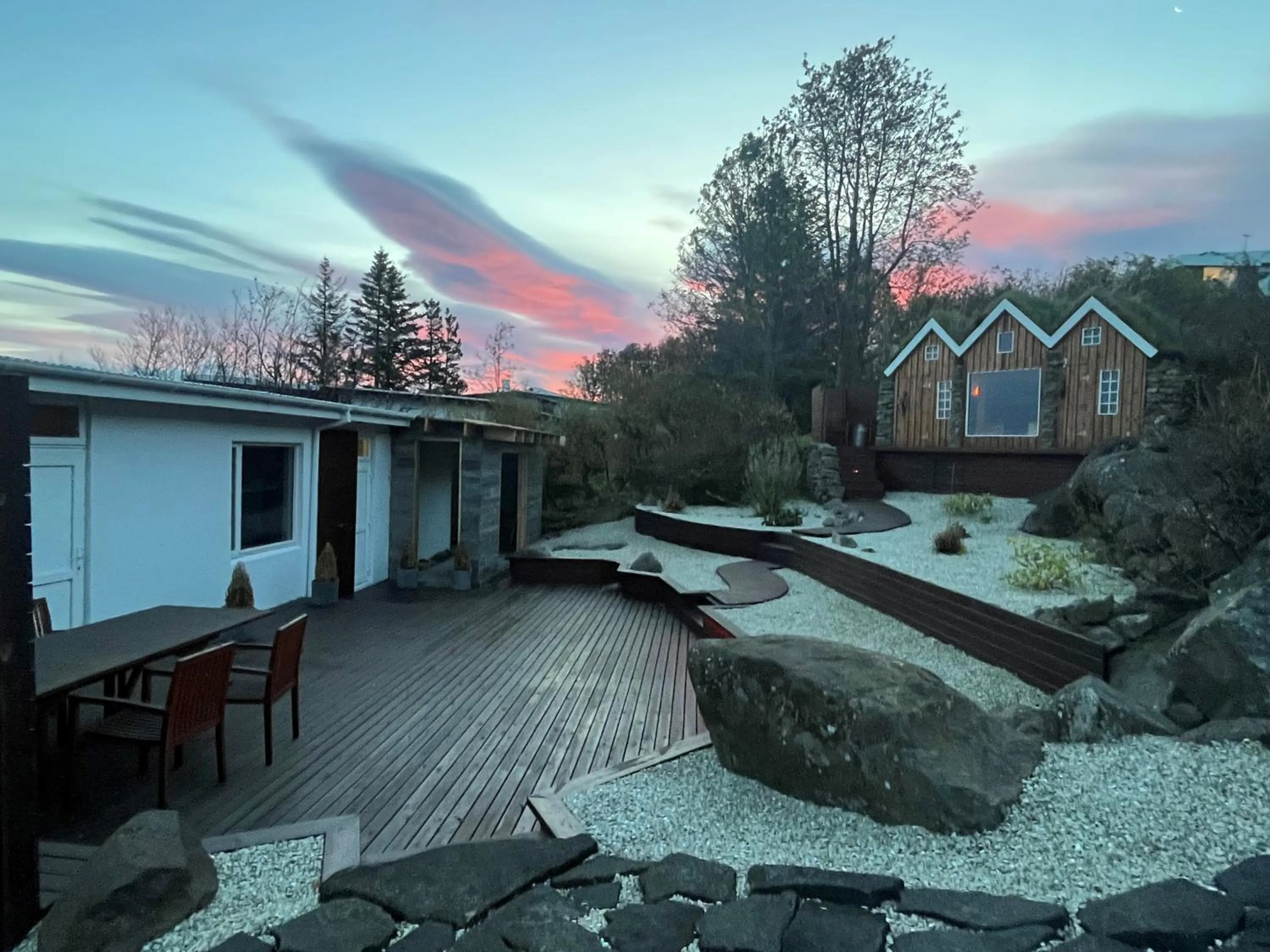 Sauna in ICELAND SJF Villa, Hot tub & Outdoor Sauna Amazing Mountains and City View Over Reykjavík