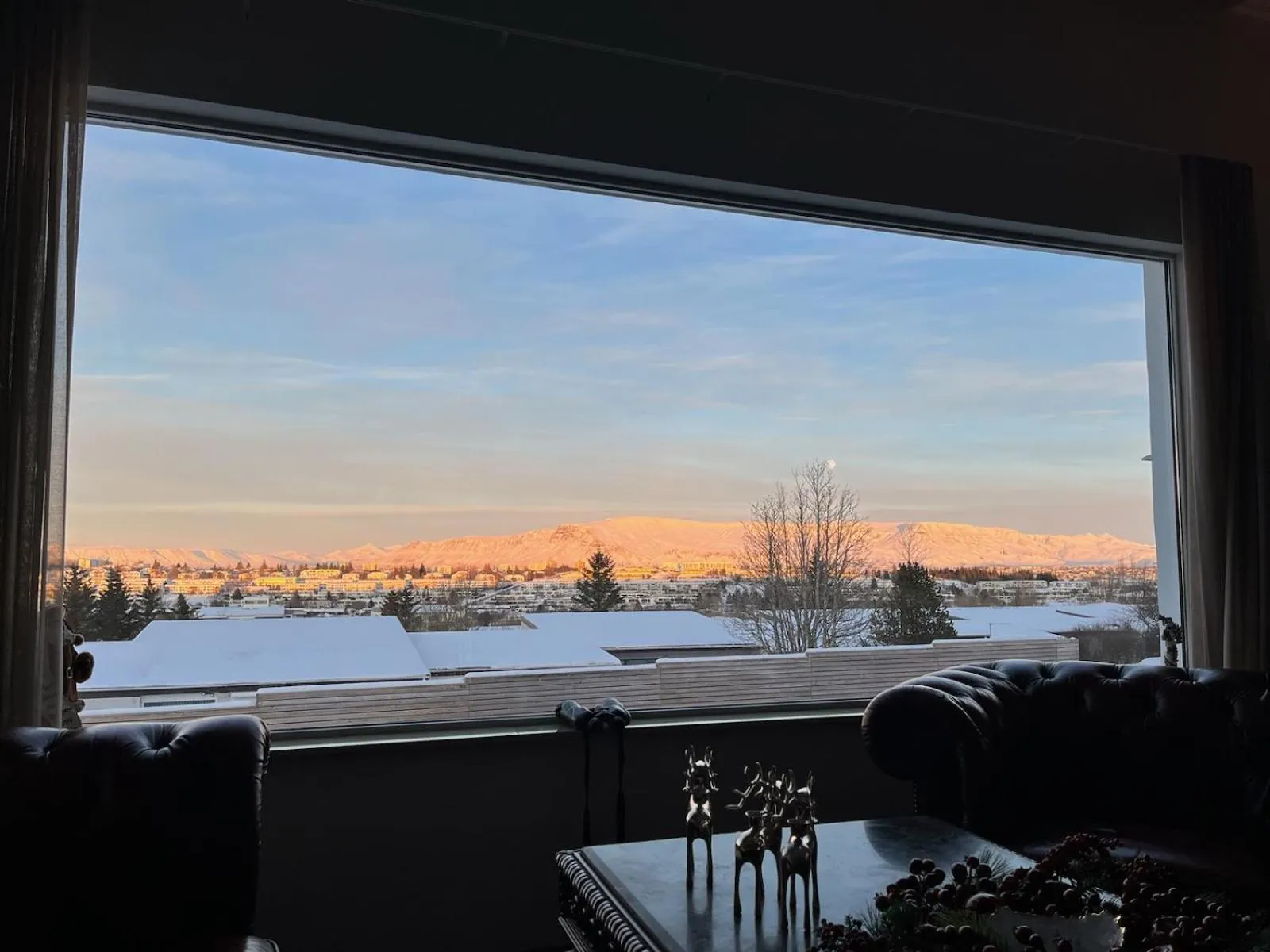 View (from property/room) in ICELAND SJF Villa, Hot tub & Outdoor Sauna Amazing Mountains and City View Over Reykjavík