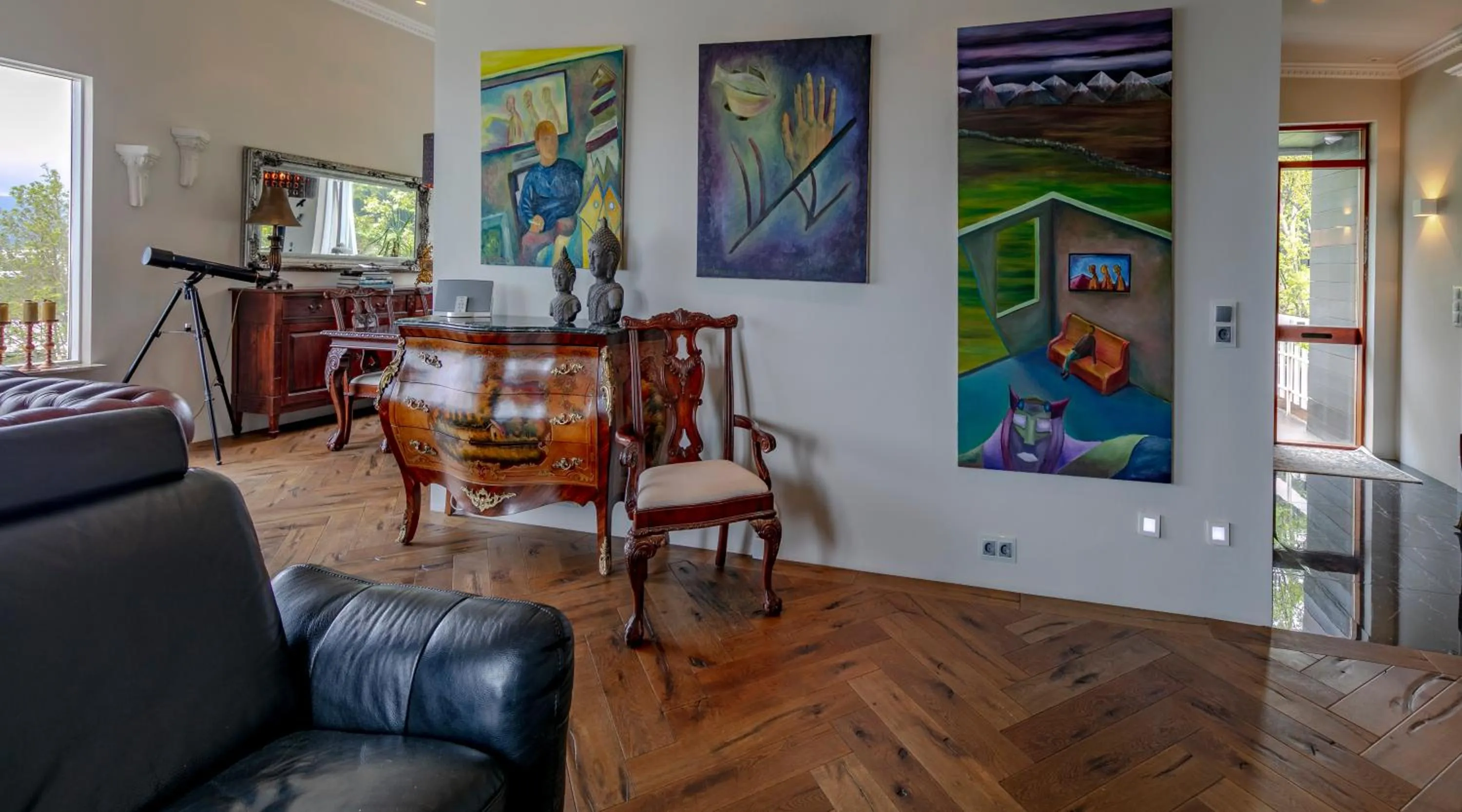 View (from property/room) in ICELAND SJF Villa, Hot tub & Outdoor Sauna Amazing Mountains and City View Over Reykjavík