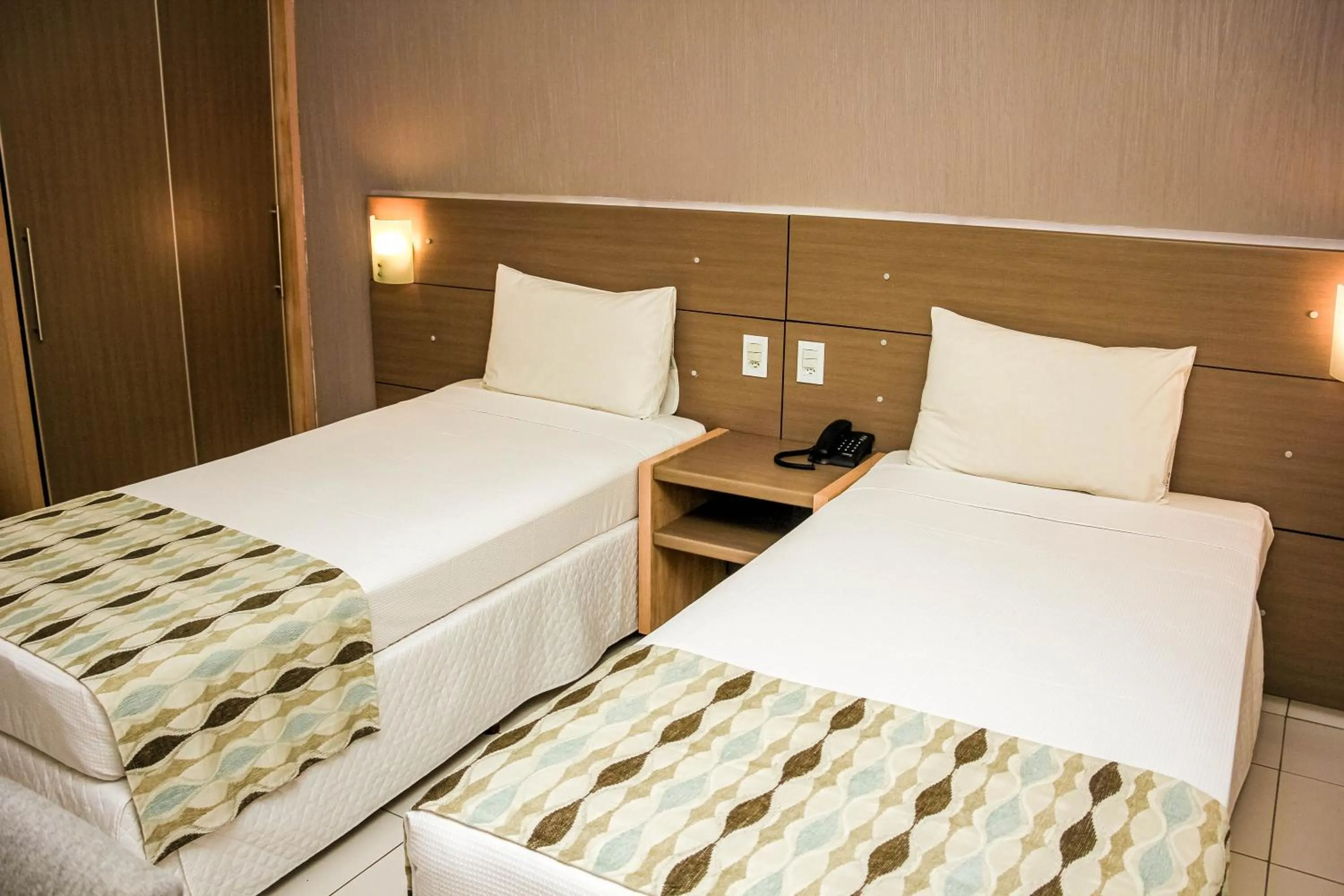 Bed in Stop Way Hotel São Luís