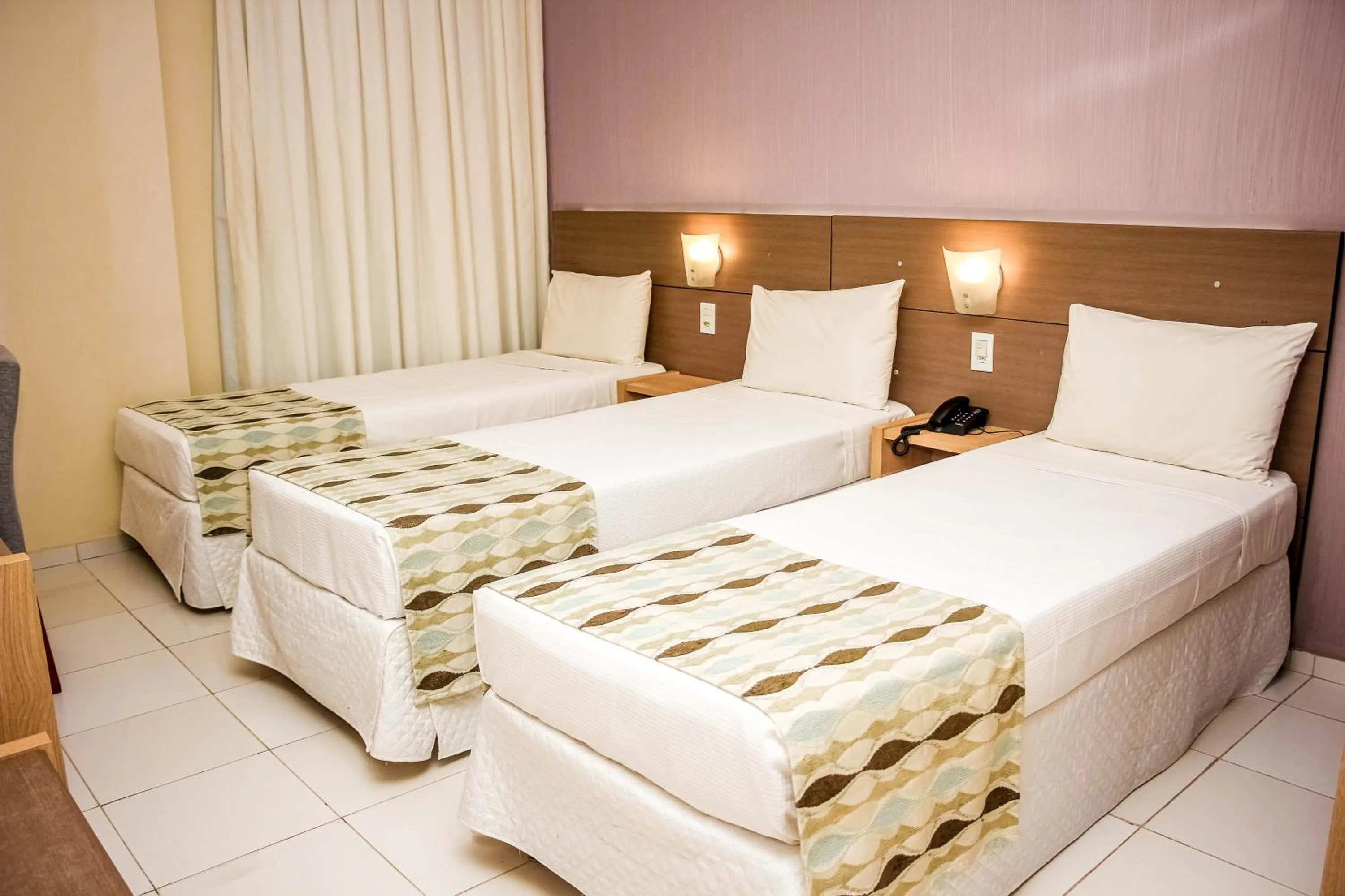 Bed in Stop Way Hotel São Luís