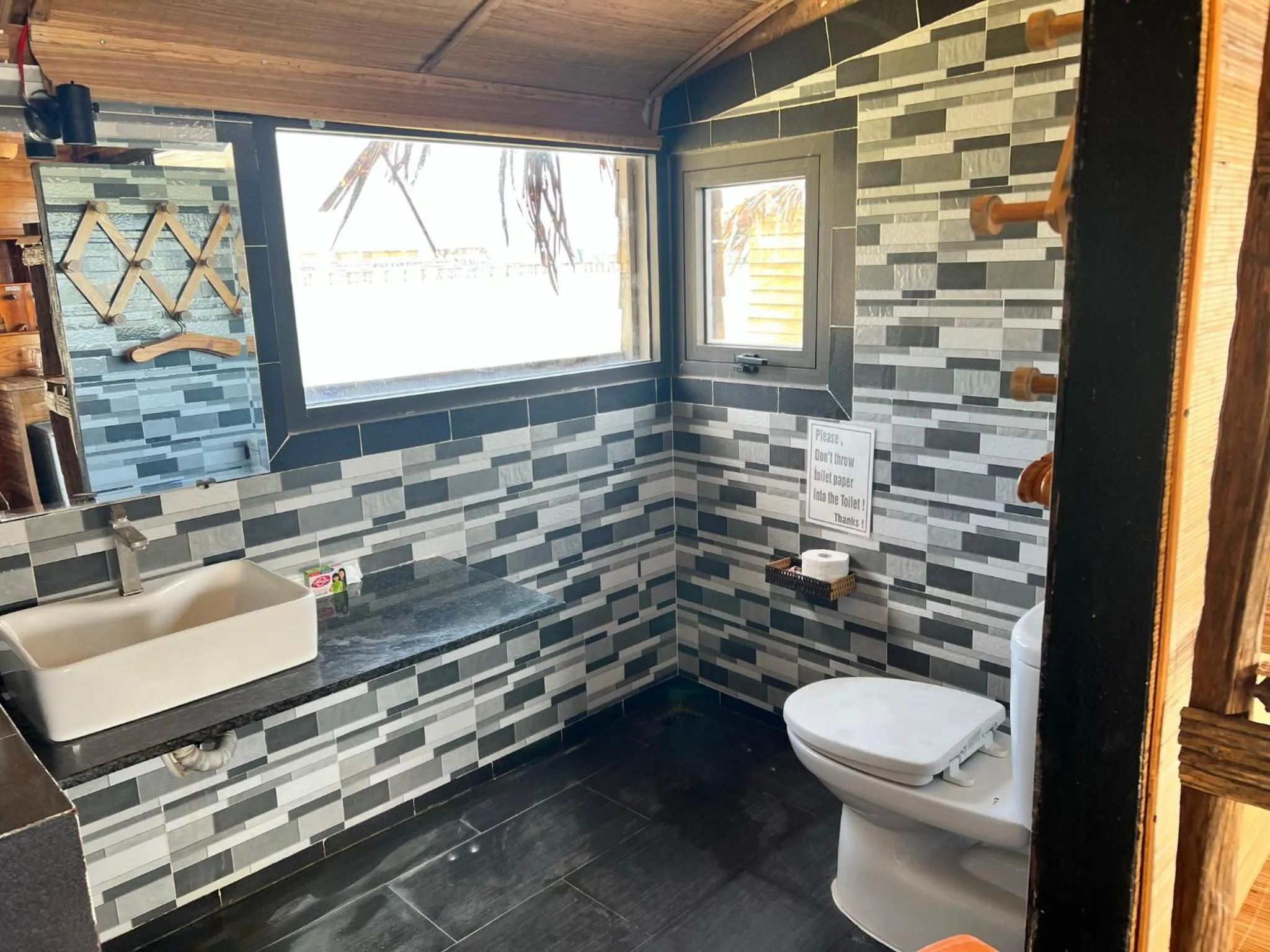 Toilet in Freedom Beach Resort