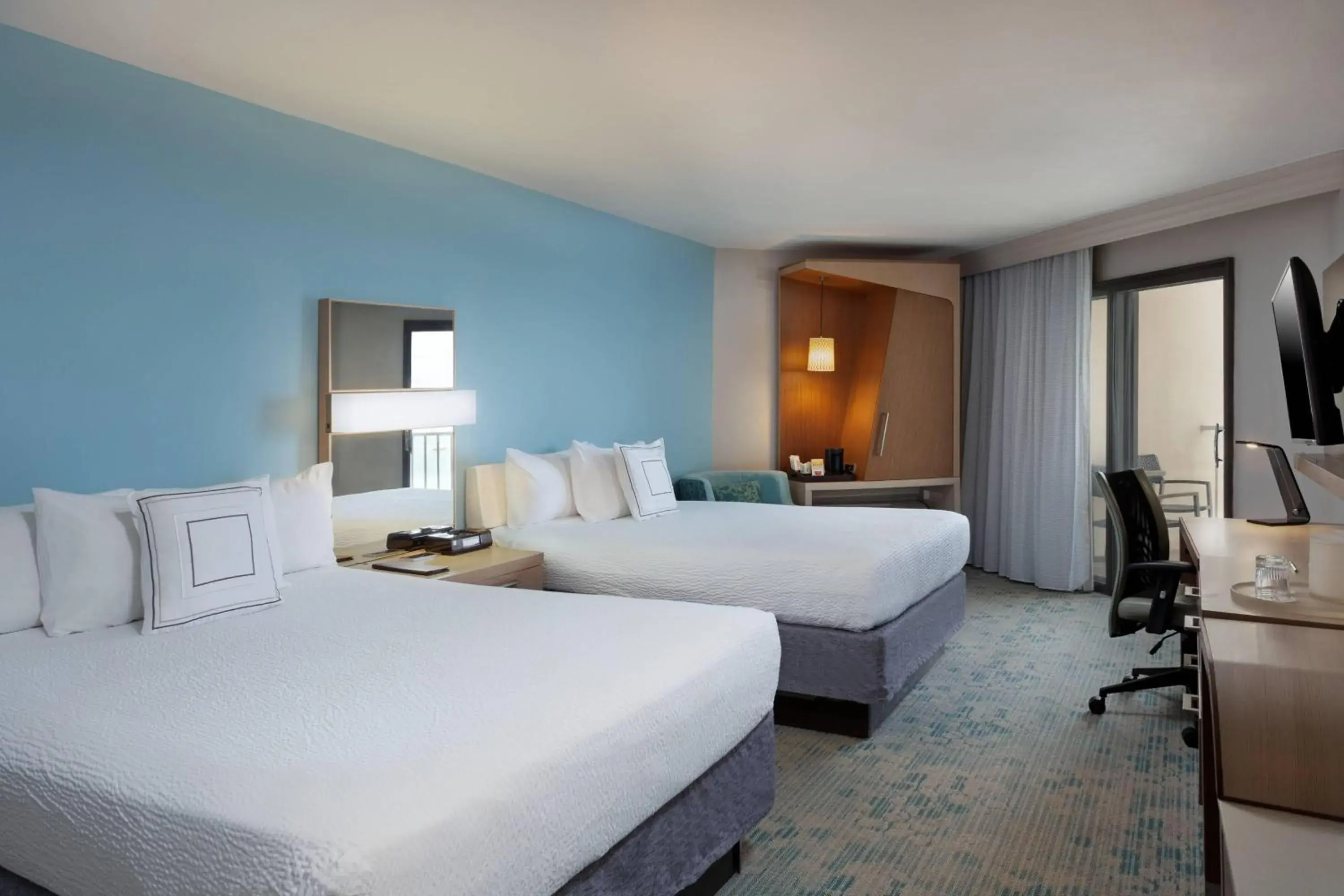 Partial Ocean View, 2 Queens, Balcony in Courtyard by Marriott Isla Verde Beach Resort Partial Ocean View, 2 Queens, Balcony in Courtyard by Marriott Isla Verde Beach Resort