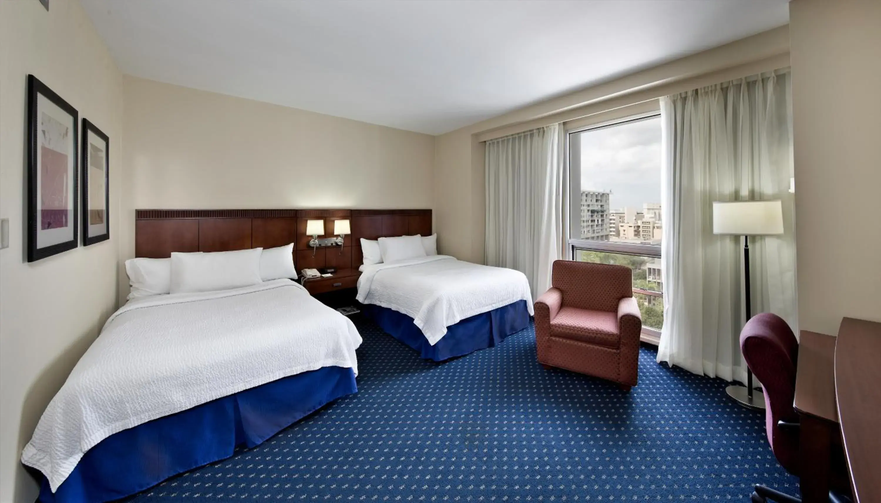 Double Room with Two Double Beds and Adapted Tub - Mobility Accessible in Courtyard by Marriott San Juan Miramar Double Room with Two Double Beds and Adapted Tub - Mobility Accessible in Courtyard by Marriott San Juan Miramar