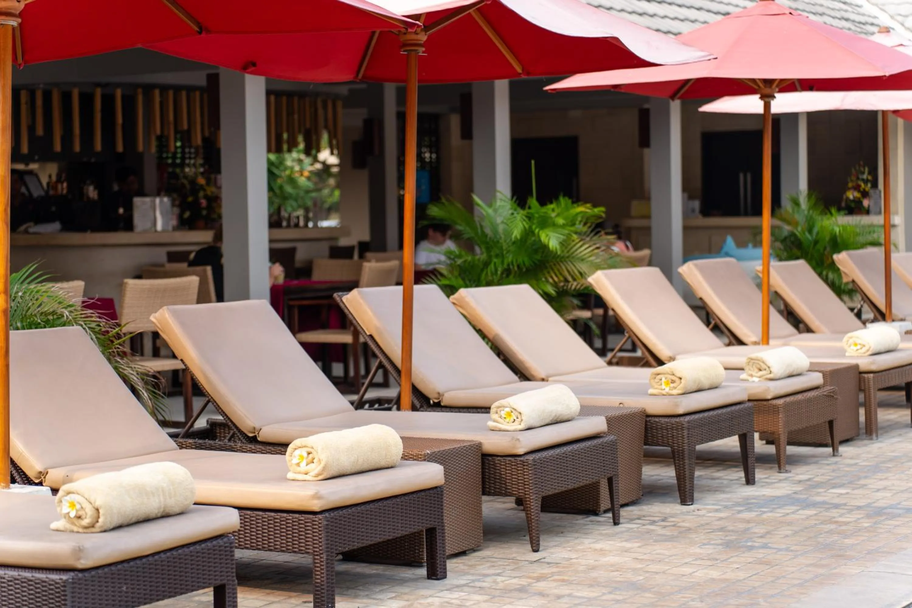 sunbed in Dewi Sri Hotel