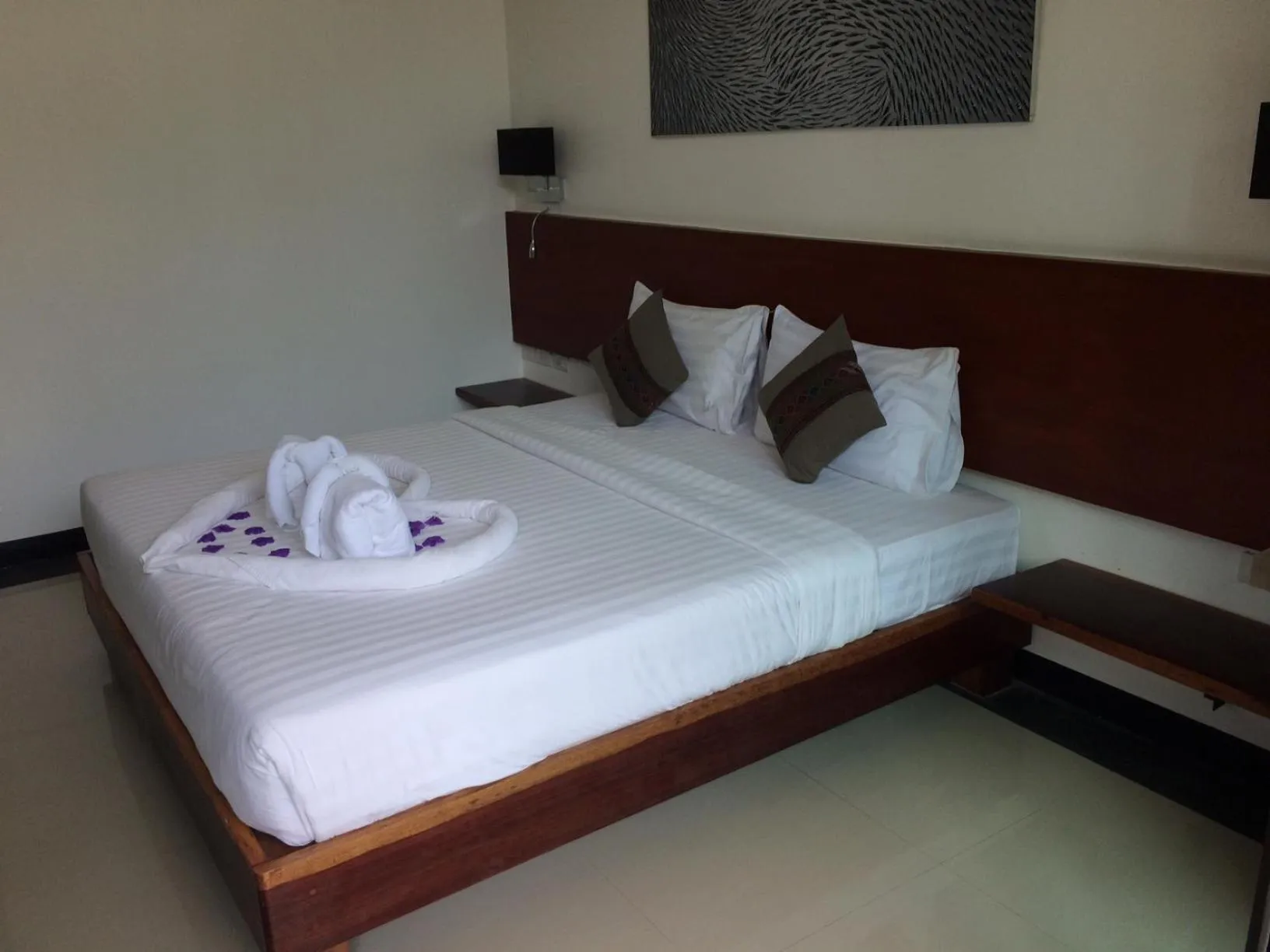 Bed in Green View Village Resort