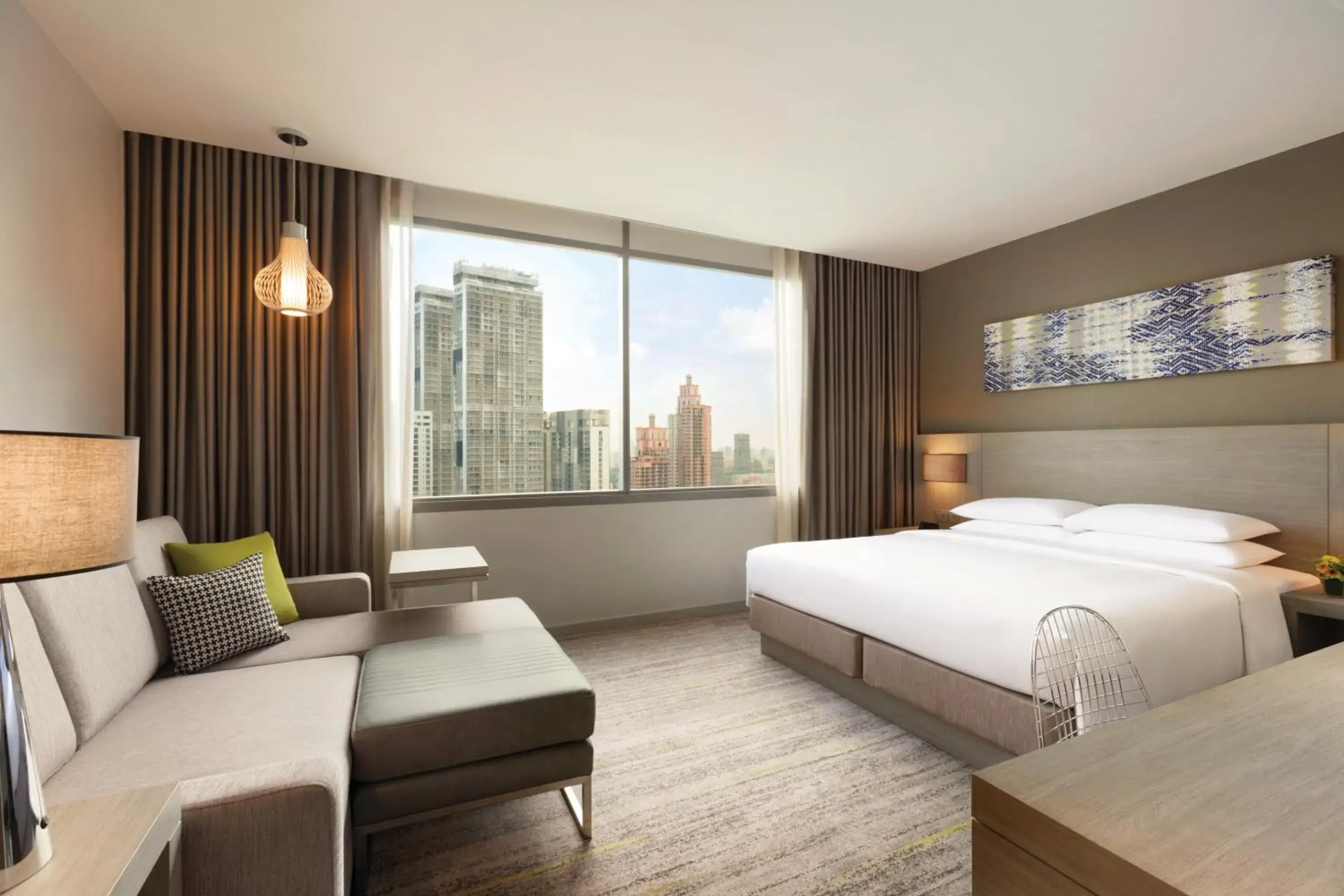 King Room with Sofa Bed and View in Hyatt Place Bangkok Sukhumvit 24 King Room with Sofa Bed and View in Hyatt Place Bangkok Sukhumvit 24