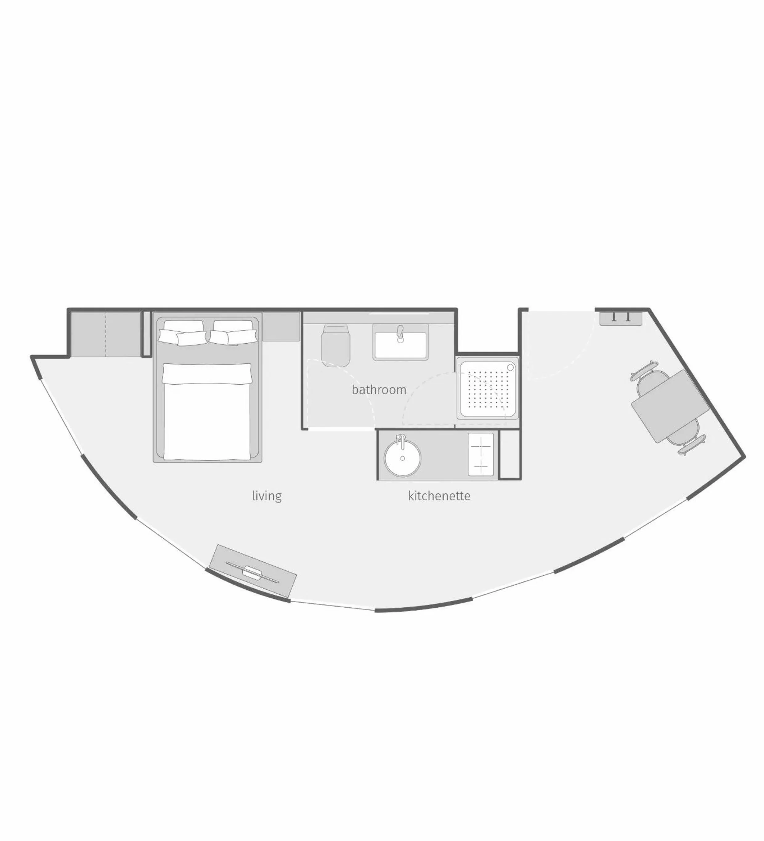 Photo of the whole room in smartments Wien Hauptbahnhof - Serviced Apartments