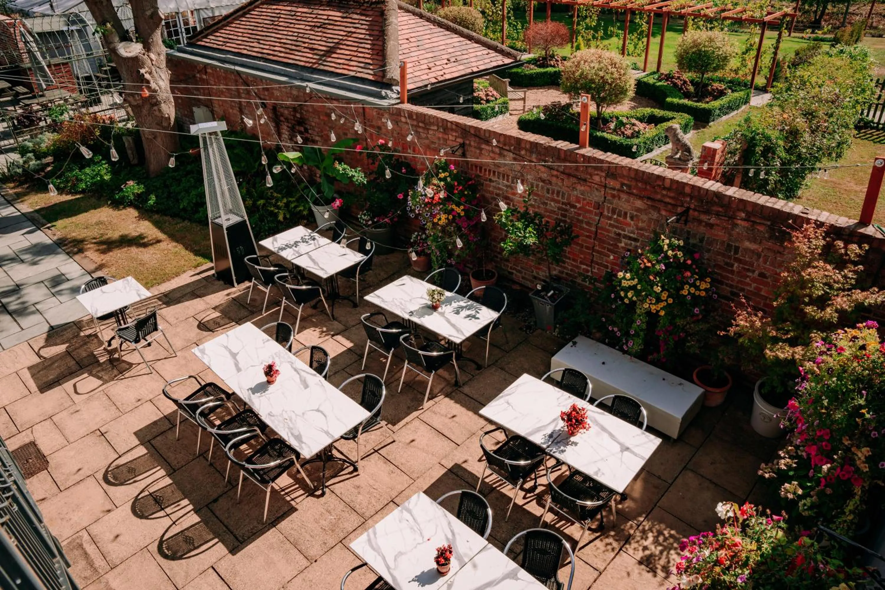 Balcony/Terrace in B&B Downham Hall