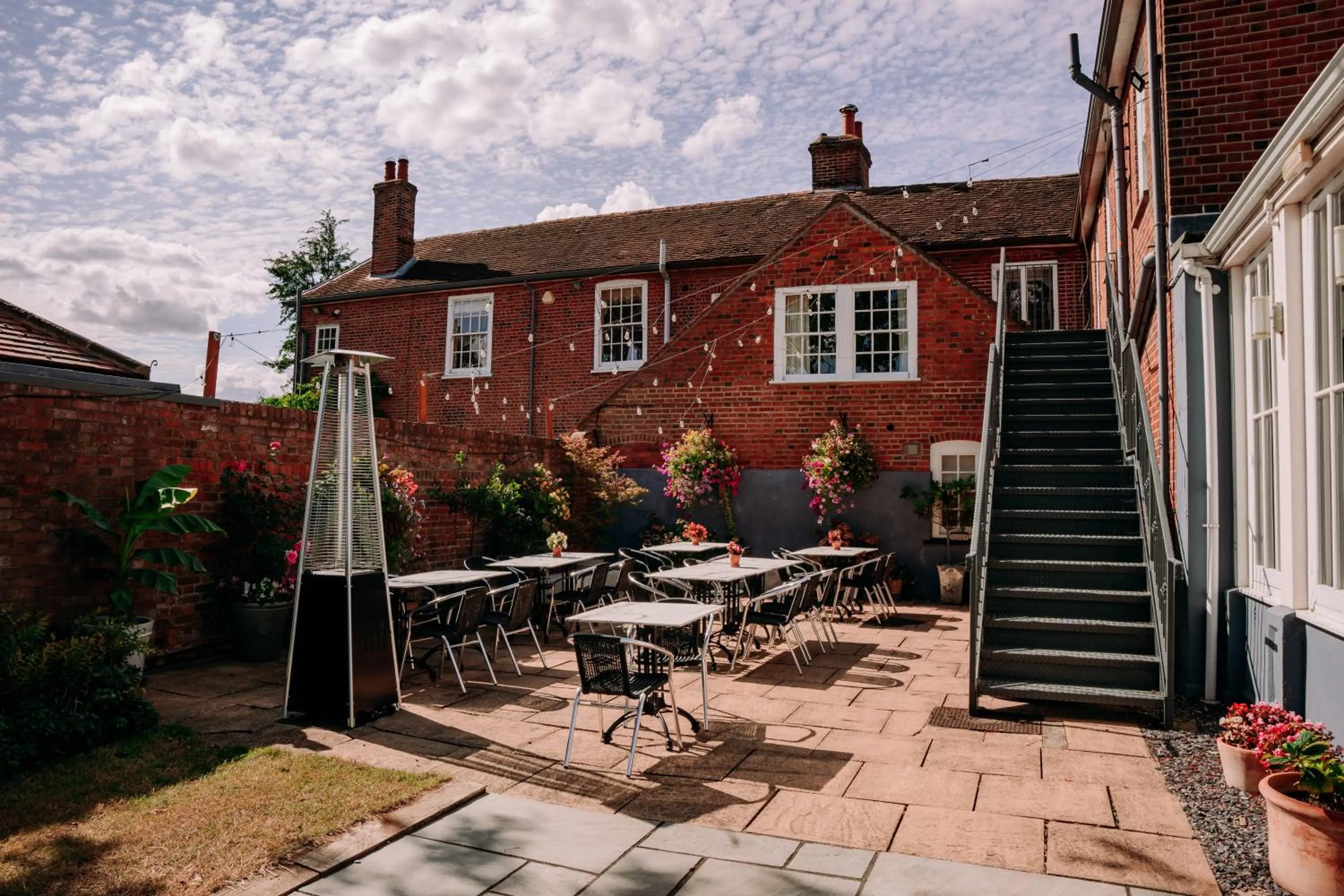 Balcony/Terrace in B&B Downham Hall