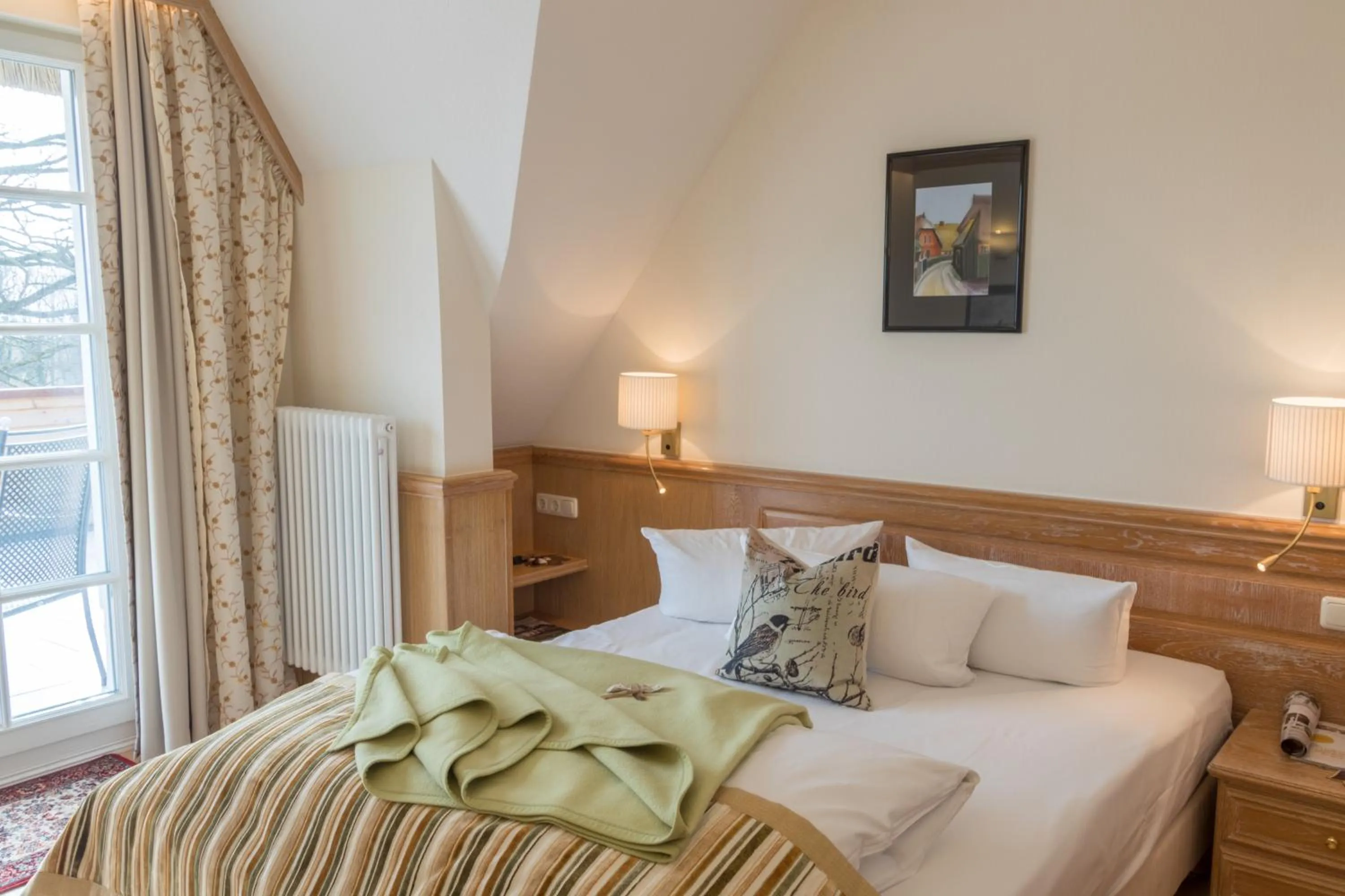 Bedroom, Bed in Romantik Hotel Fischerwiege