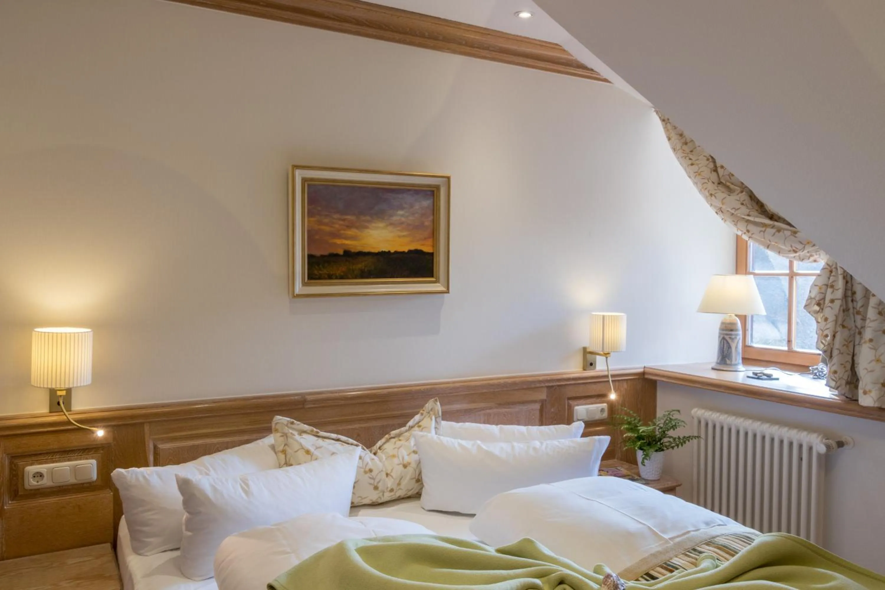 Bedroom, Bed in Romantik Hotel Fischerwiege