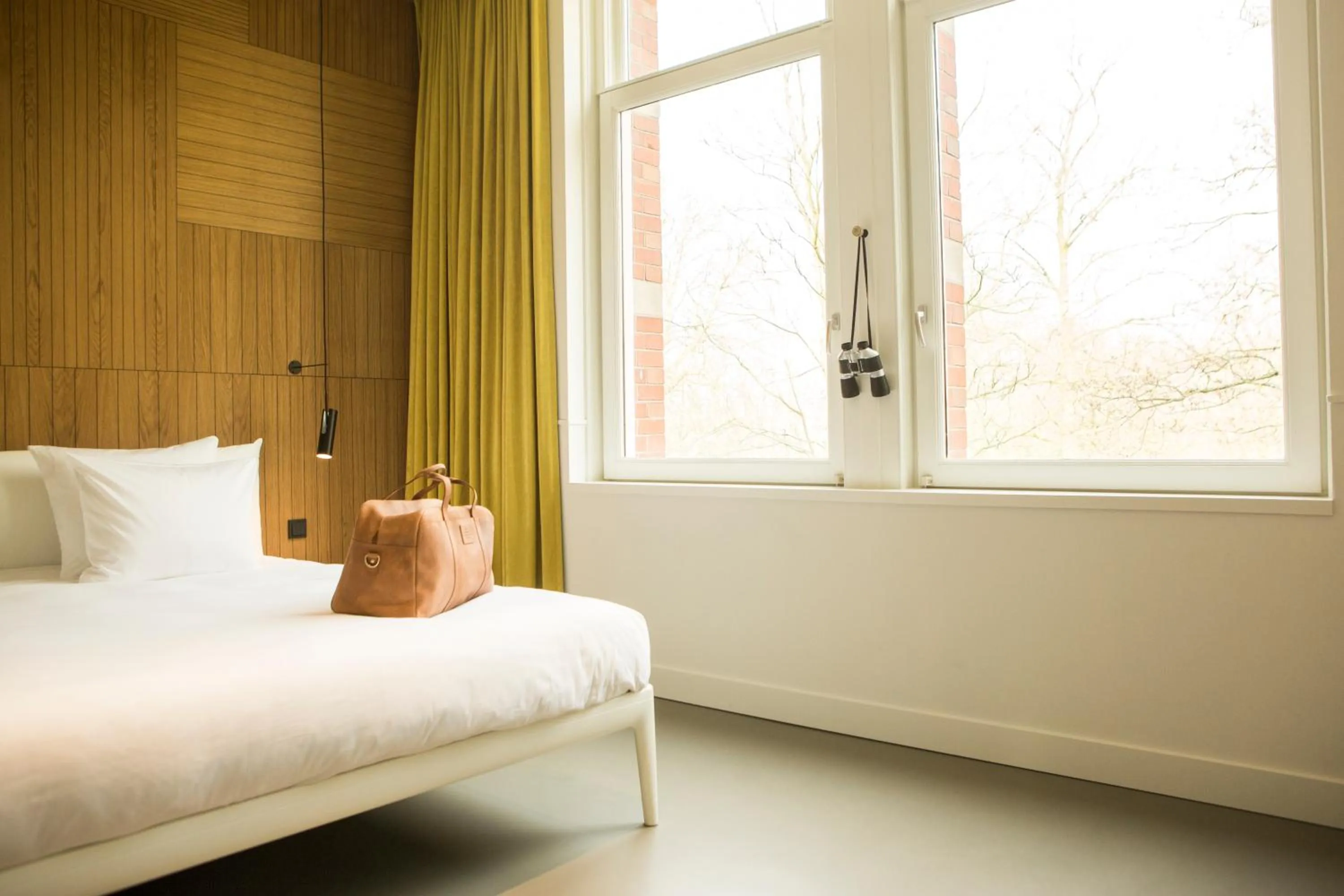 Bed in Conscious Hotel Westerpark
