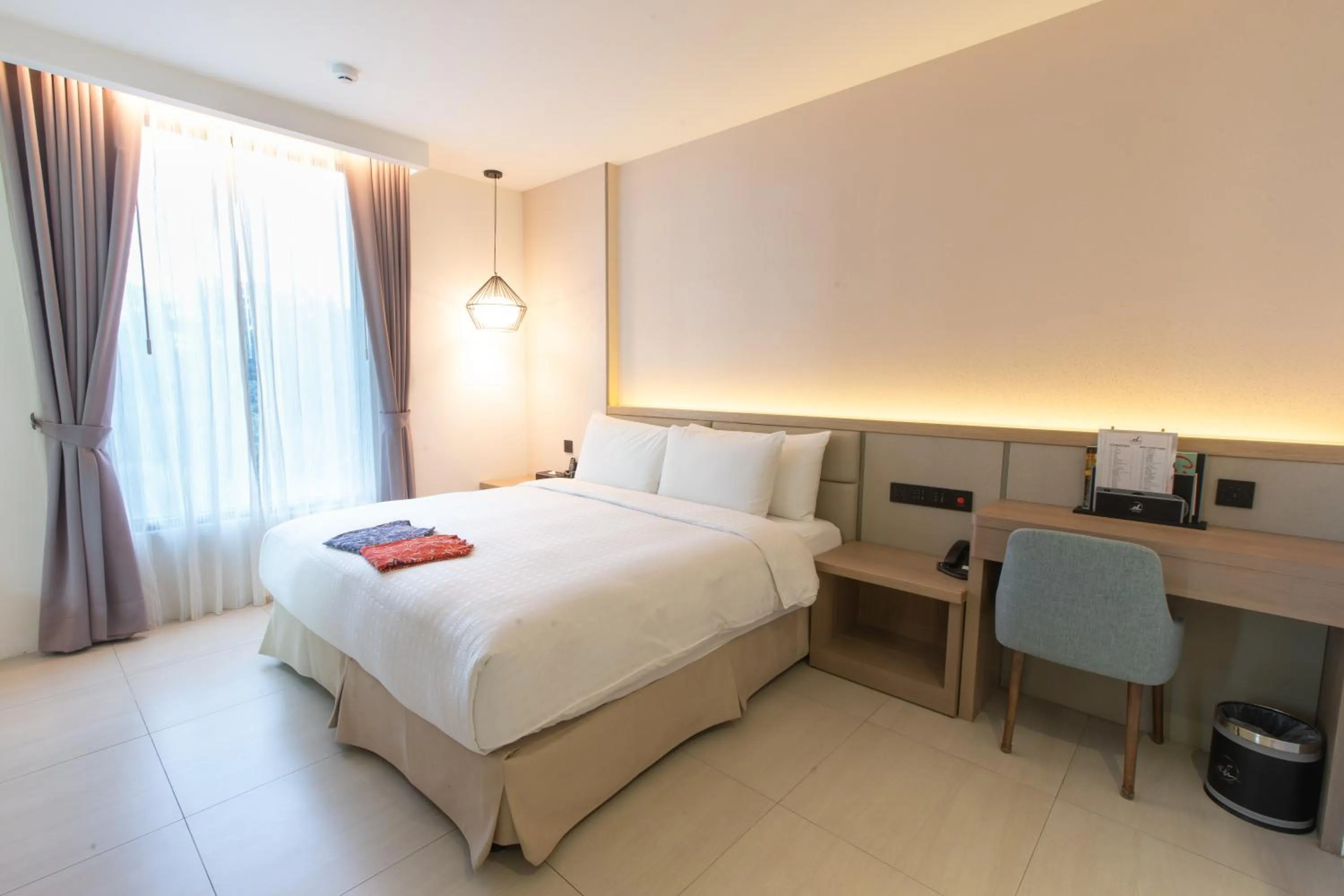 Bed in Hsing Fu Hot Spring Hotel