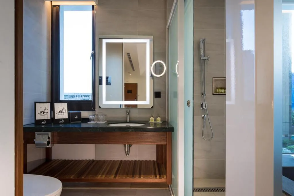 Bathroom in Hsing Fu Hot Spring Hotel