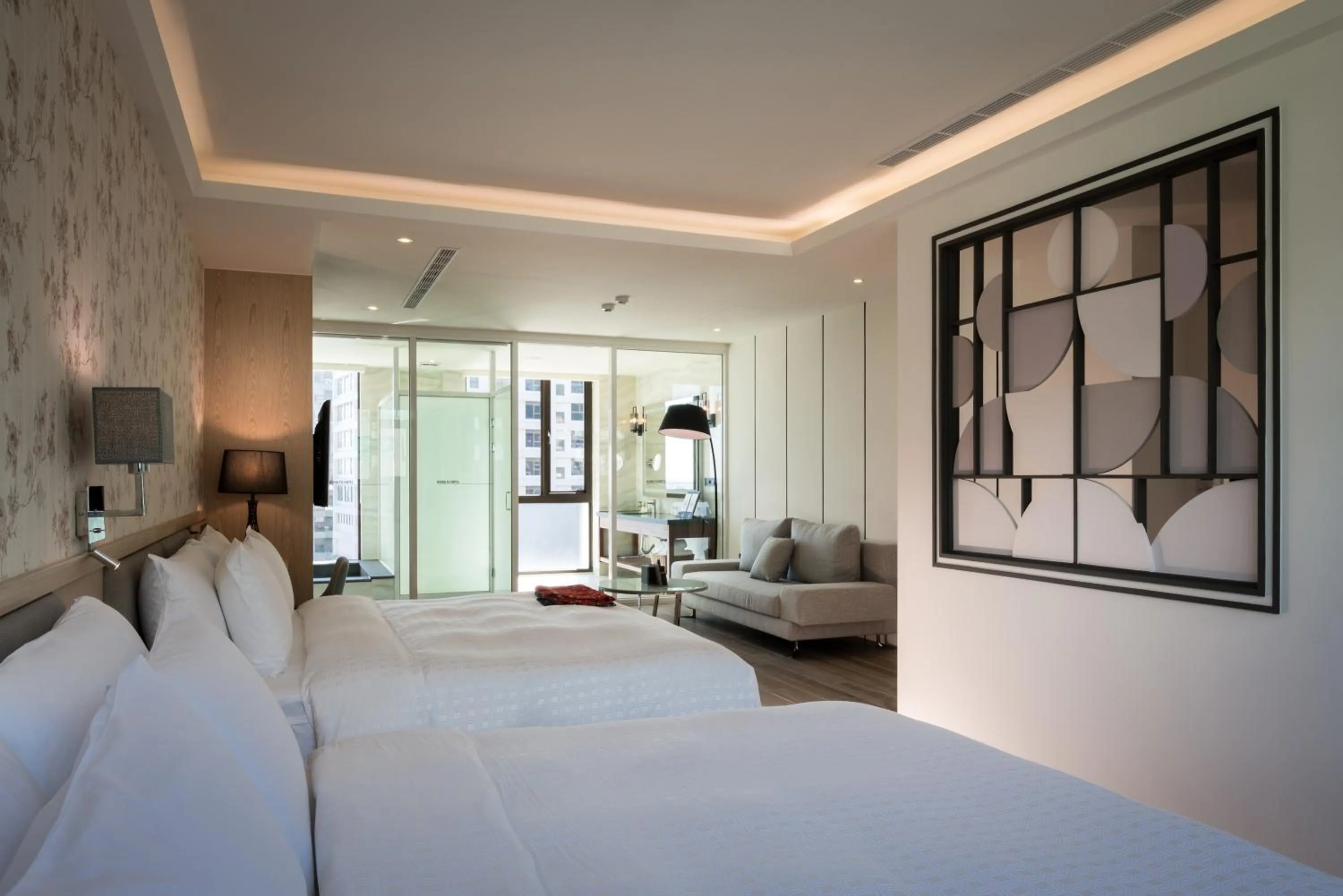 Bed in Hsing Fu Hot Spring Hotel