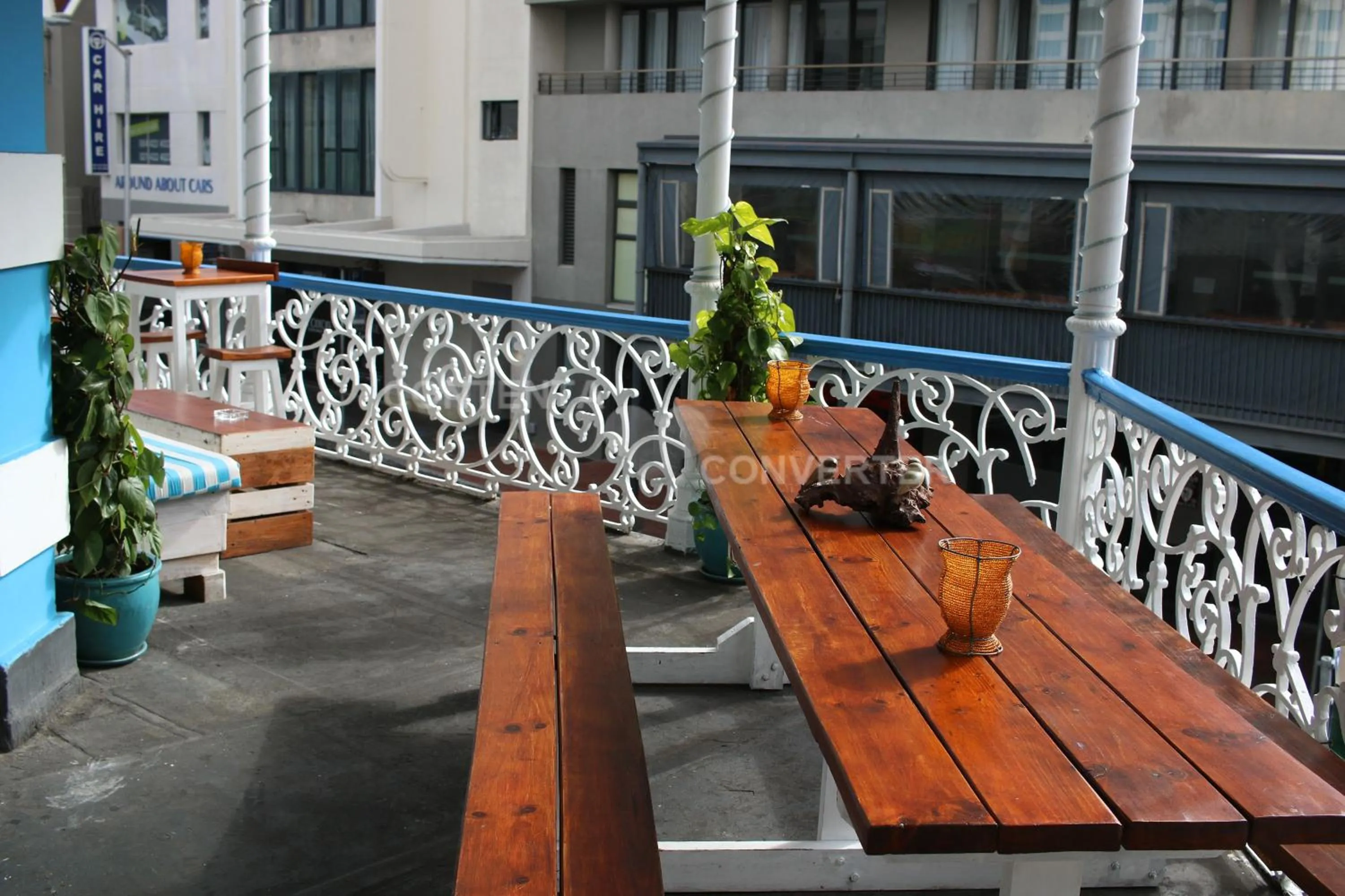 Balcony/Terrace in Urban Hive Backpackers