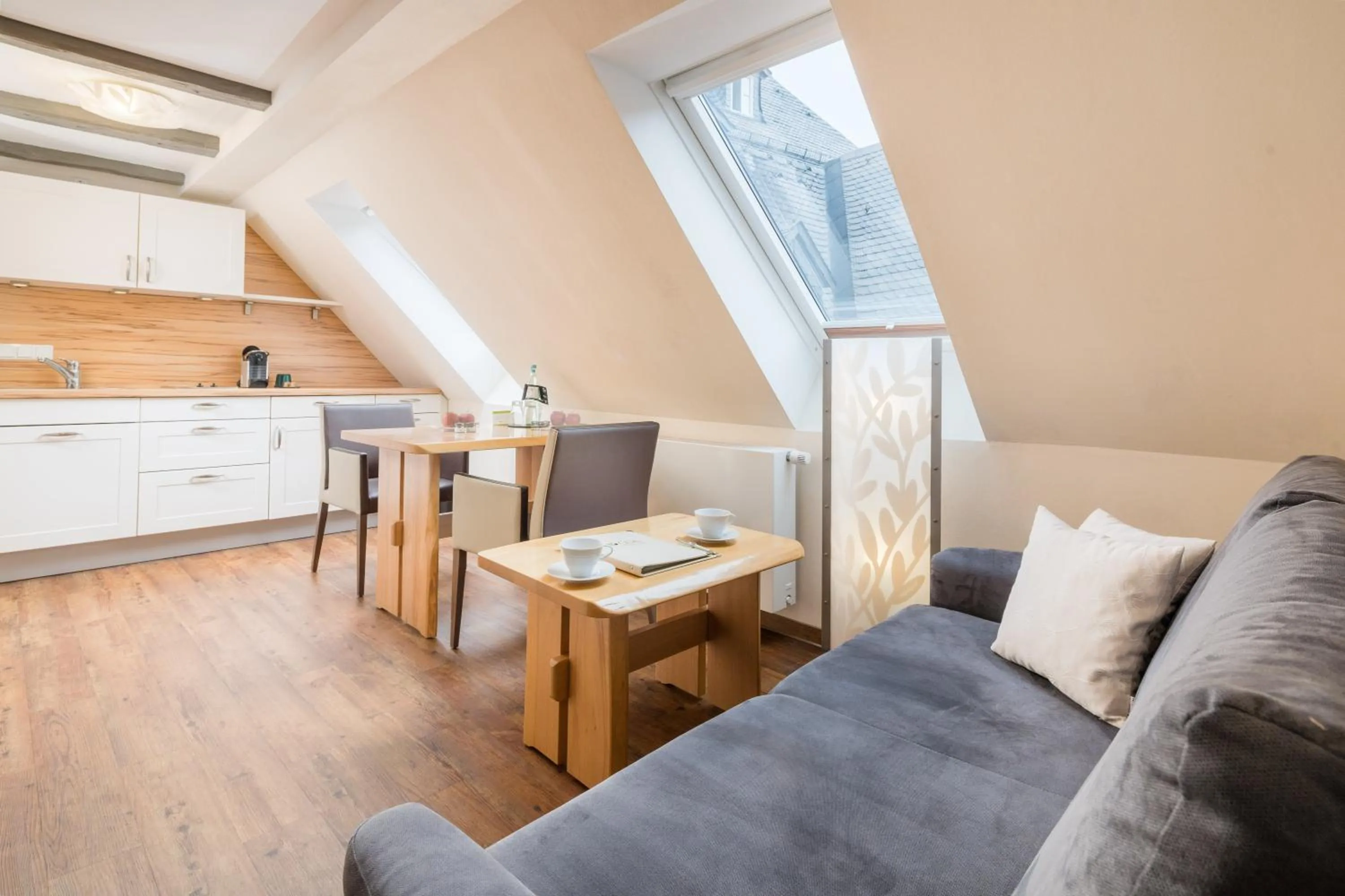 Kitchen or kitchenette in GDA Hotel Schwiecheldthaus