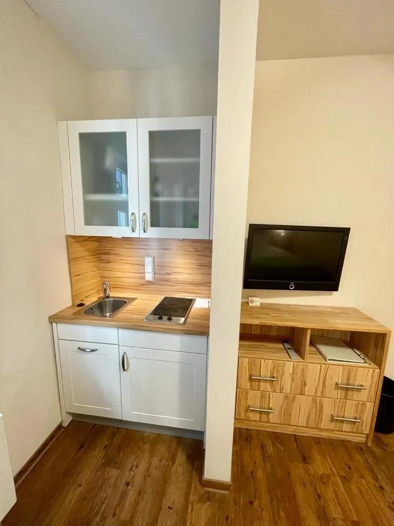 Kitchen or kitchenette in GDA Hotel Schwiecheldthaus